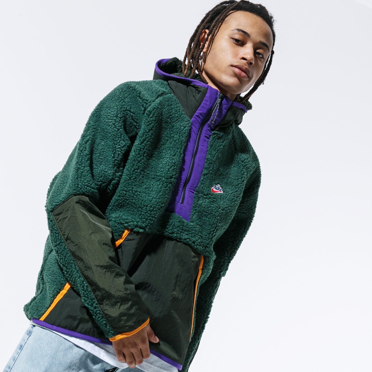 Bărbați bluză NIKE BLUZĂ CU GLUGĂ M NSW HE HOODIE HZ WINTER BV3766-337 Mulicolor