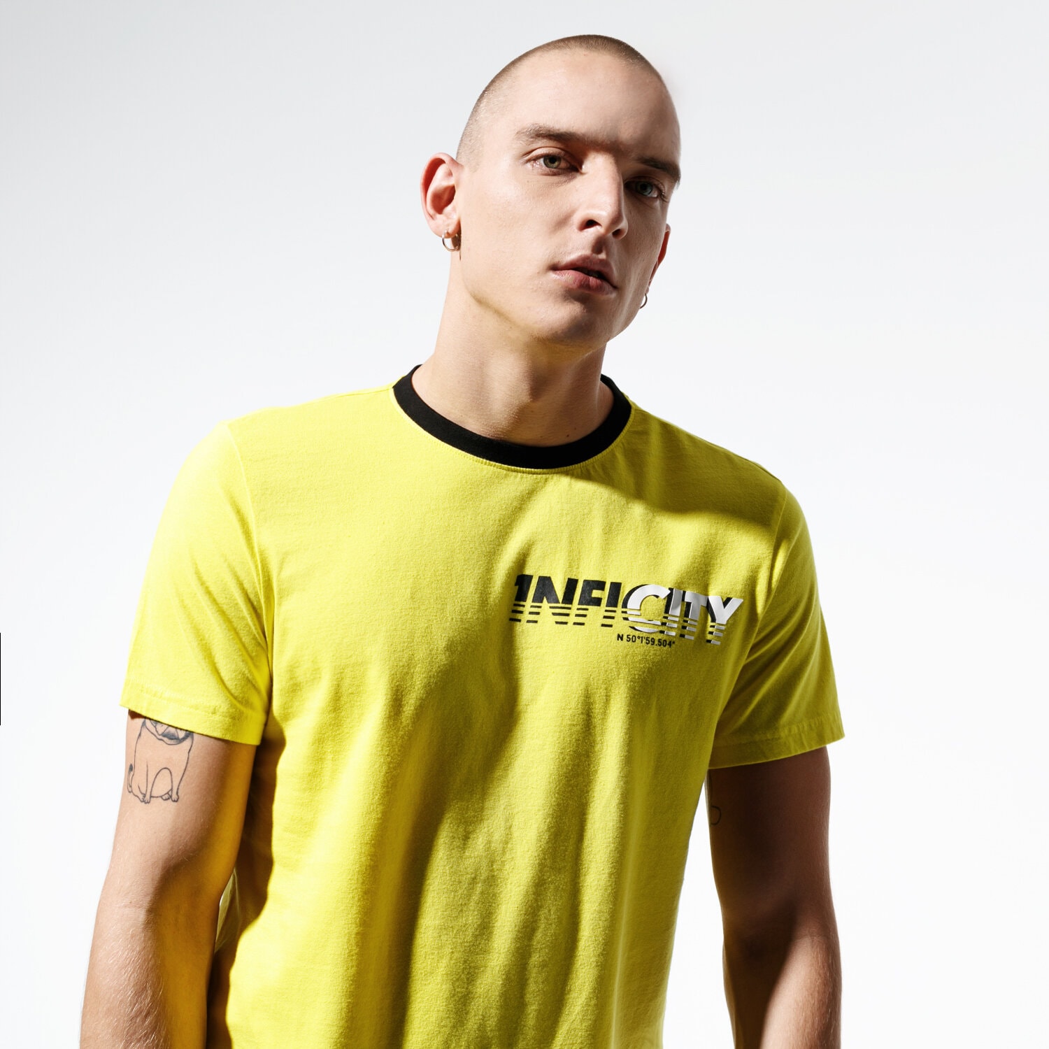 Bărbați tricou CONFRONT TRICOU CITY TEE CF39TSM57001 Galben