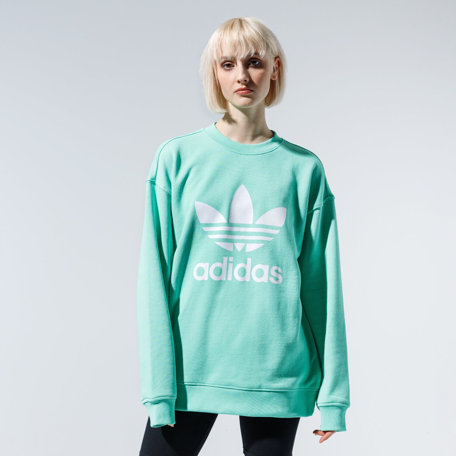 Femei bluză ADIDAS BLUZĂ TRF CREW SWEAT FM3290 Verde