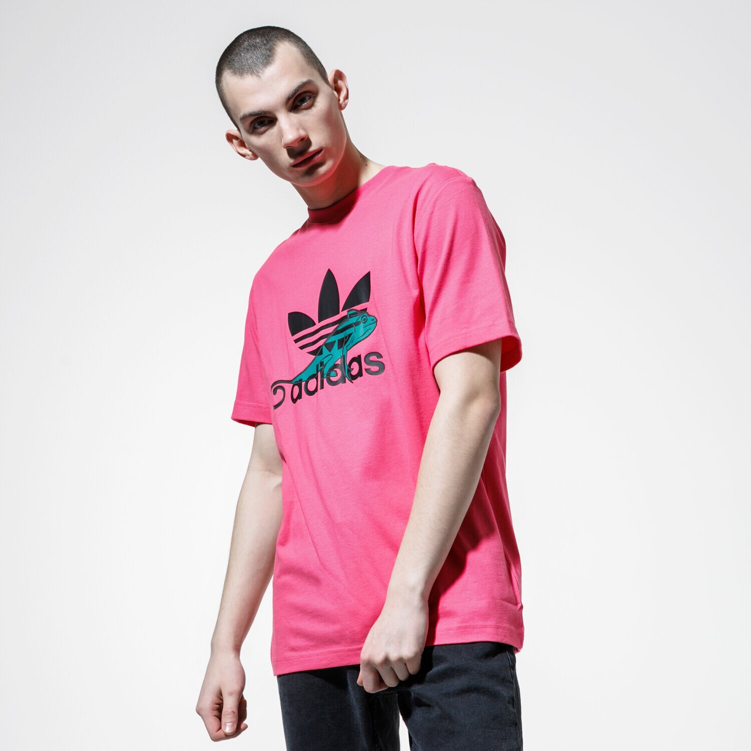 Bărbați tricou ADIDAS TRICOU T SHIRT LOGO FM3695 Roz
