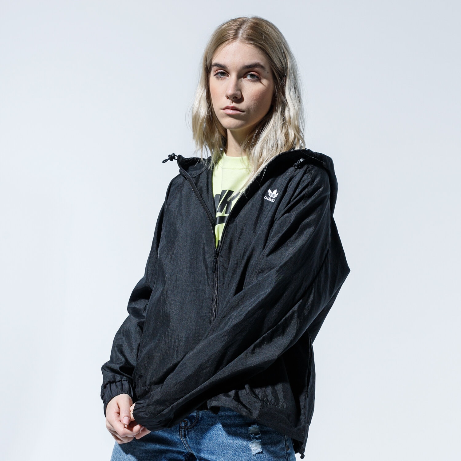 Femei jachetă ADIDAS JACHETĂ WINDBREAKER FL4126 Negru