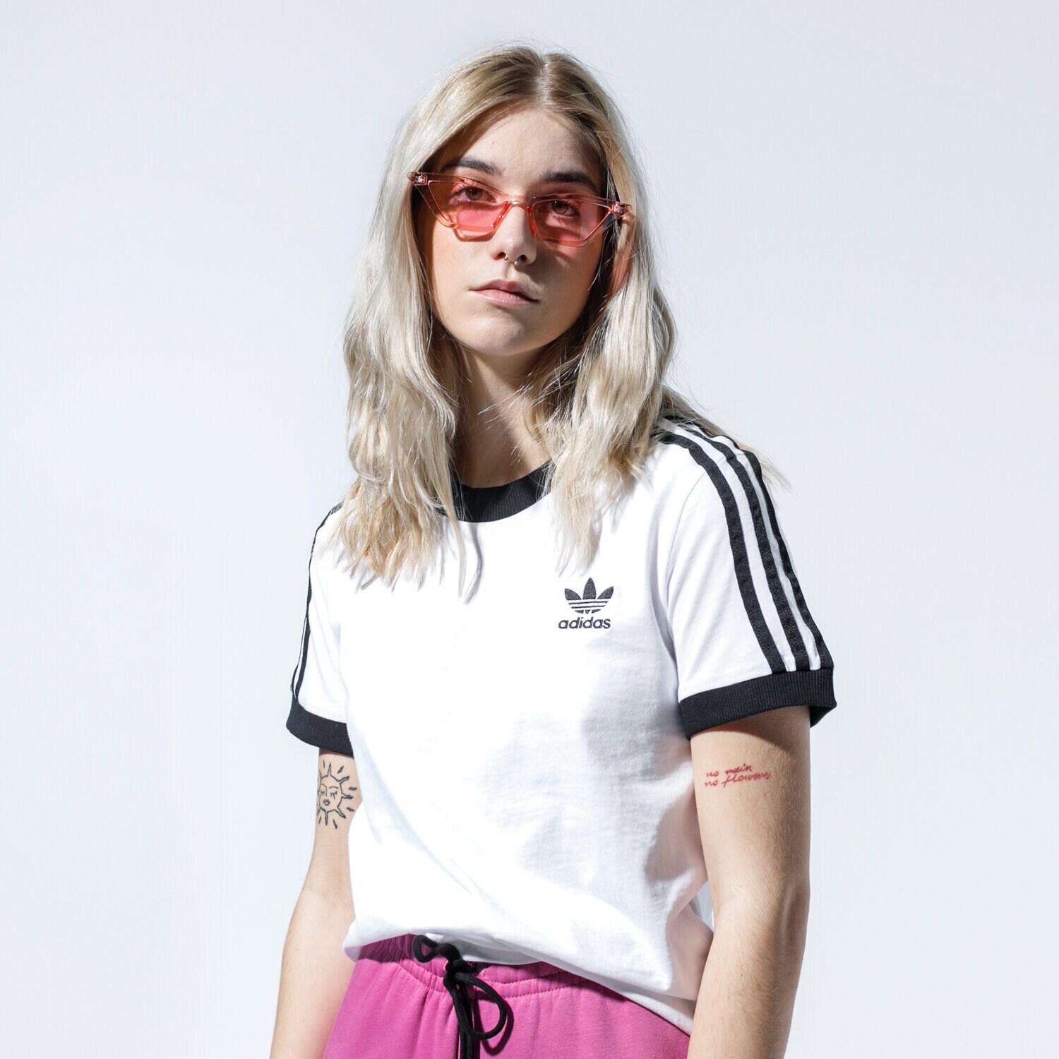 Femei tricou ADIDAS TRICOU 3 STR TEE ED7483 Alb