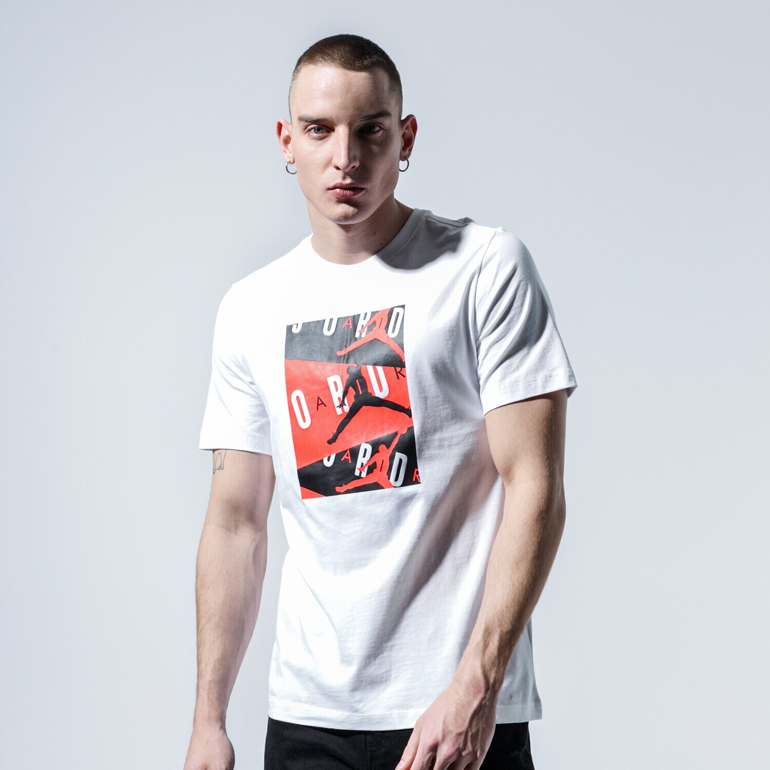 Bărbați tricou JORDAN TRICOU M J AIR SS CREW CD5628-100 Alb