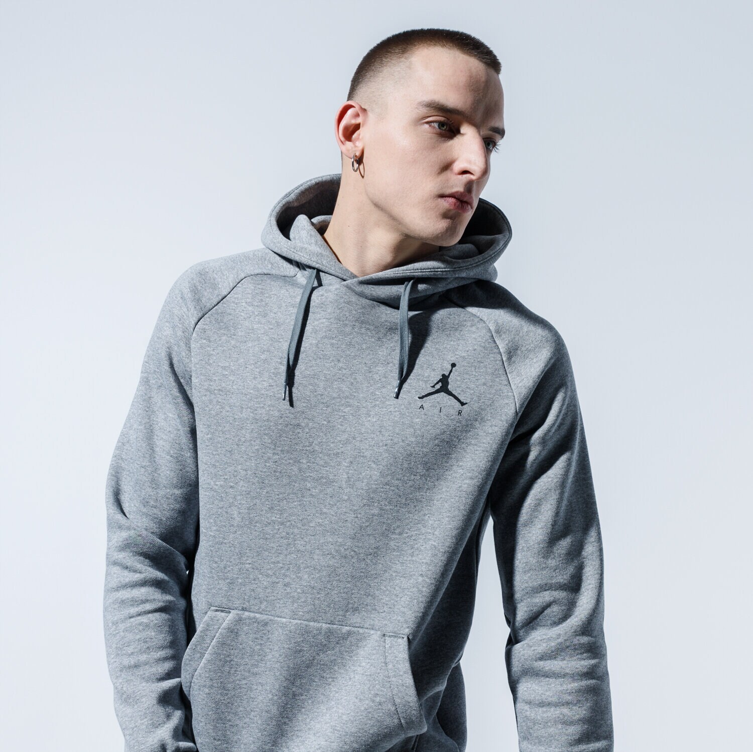 Bărbați bluză JORDAN BLUZĂ CU GLUGĂ JUMPMAN 940108-092 Gri