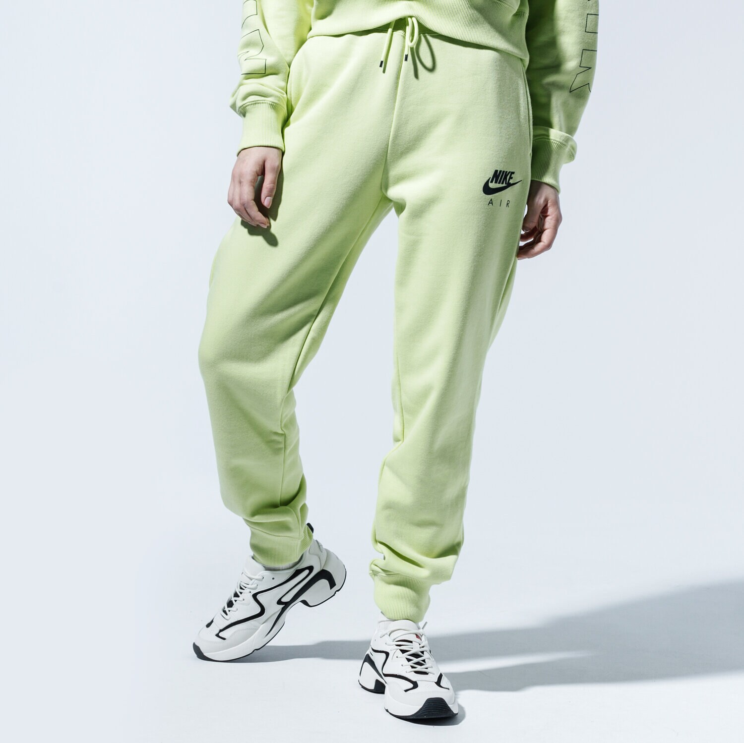 Femei pantaloni NIKE PANTALONI W NSW AIR PANT FLC BB CJ3047-367 Verde
