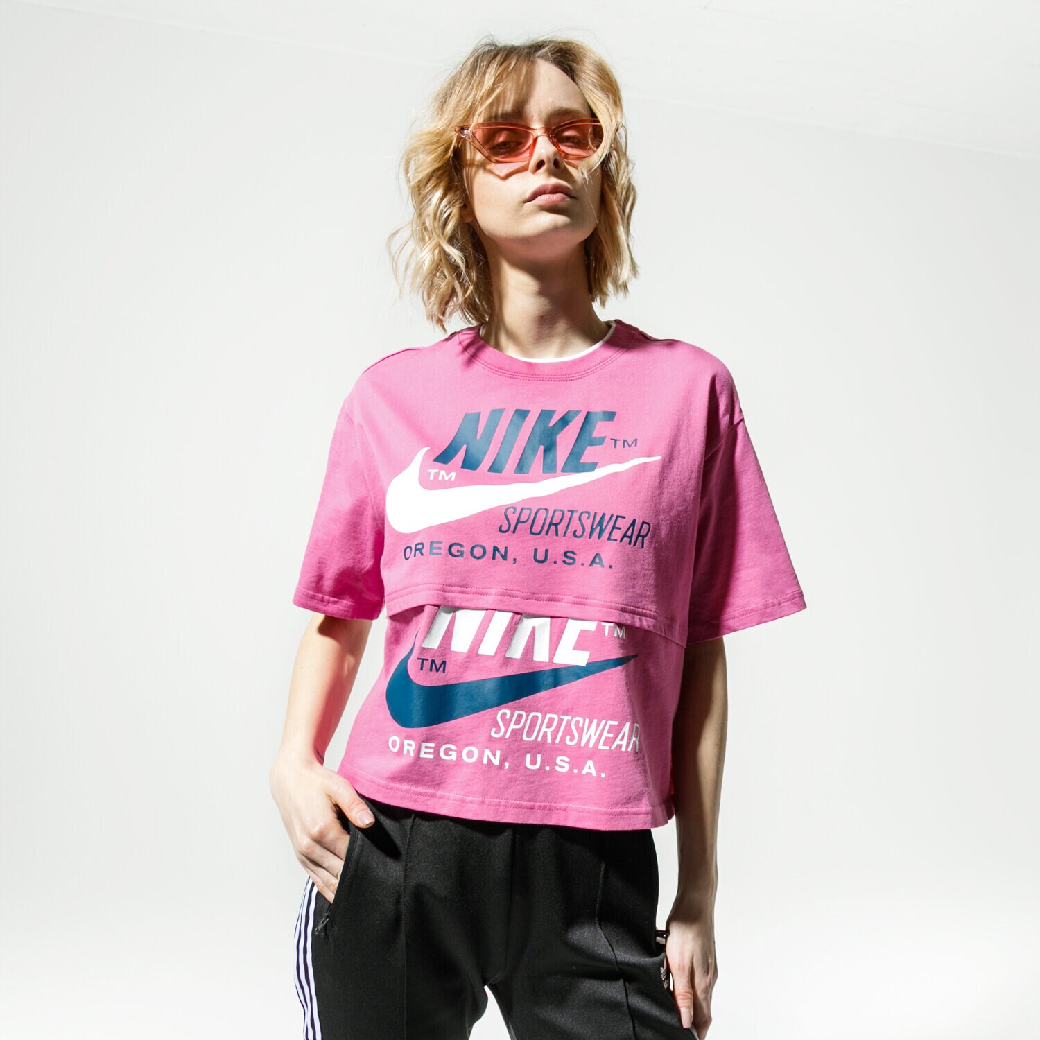 Femei tricou NIKE TRICOU W NSW ICN CLSH SS TOP CJ2040-691 Roz