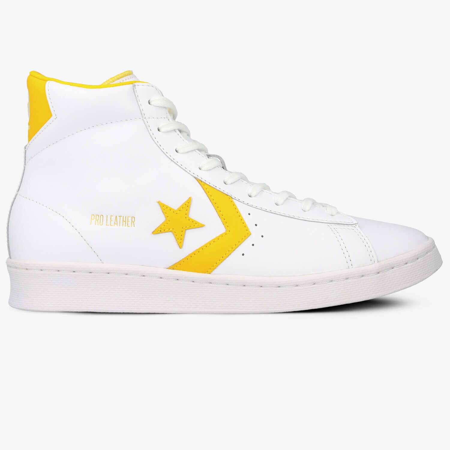 Barbați pantofi sport CONVERSE PRO LEATHER MID 166812C Alb