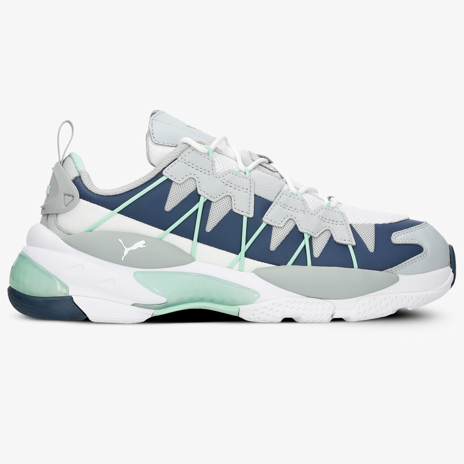 Barbați pantofi sport PUMA LQD CELL OMEGA STRIPED KIT 37147602 Gri