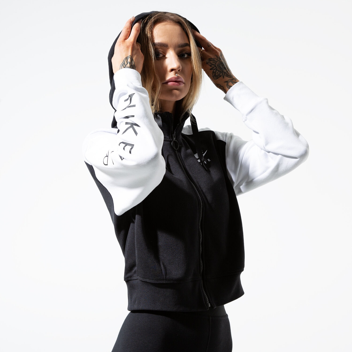 Femei bluză NIKE BLUZĂ W NSW AIR HOODIE FZ BB BV4771-010 Negru