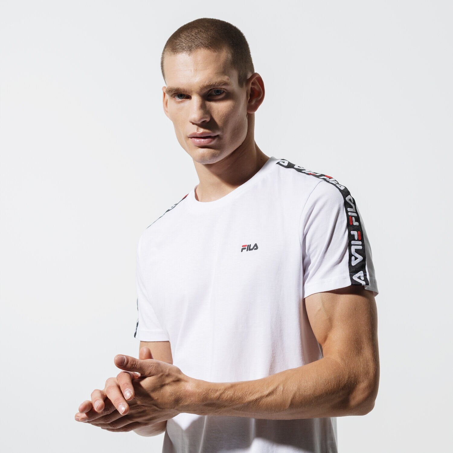 Bărbați tricou FILA TRICOU SS VAINAMO TEE 687217M67 Alb
