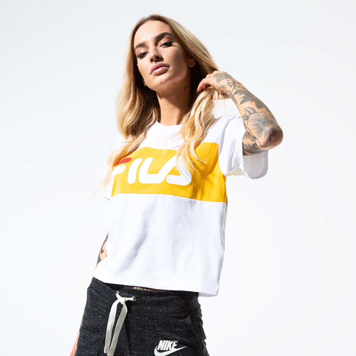 Femei tricou FILA TRICOU SS ALLISON TEE 682125A207 Alb