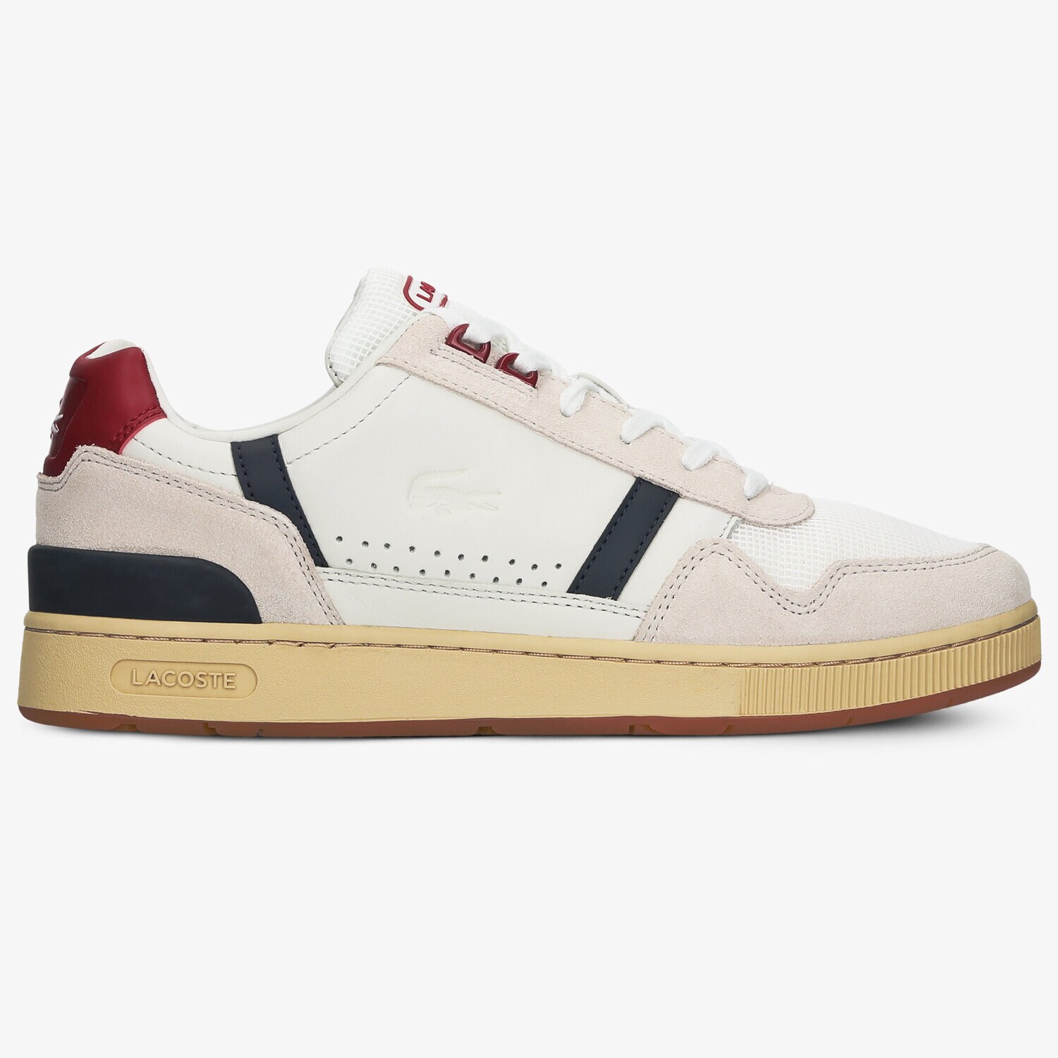 Barbați pantofi sport LACOSTE T-CLIP 120 2 US 739SMA00578R1 Alb