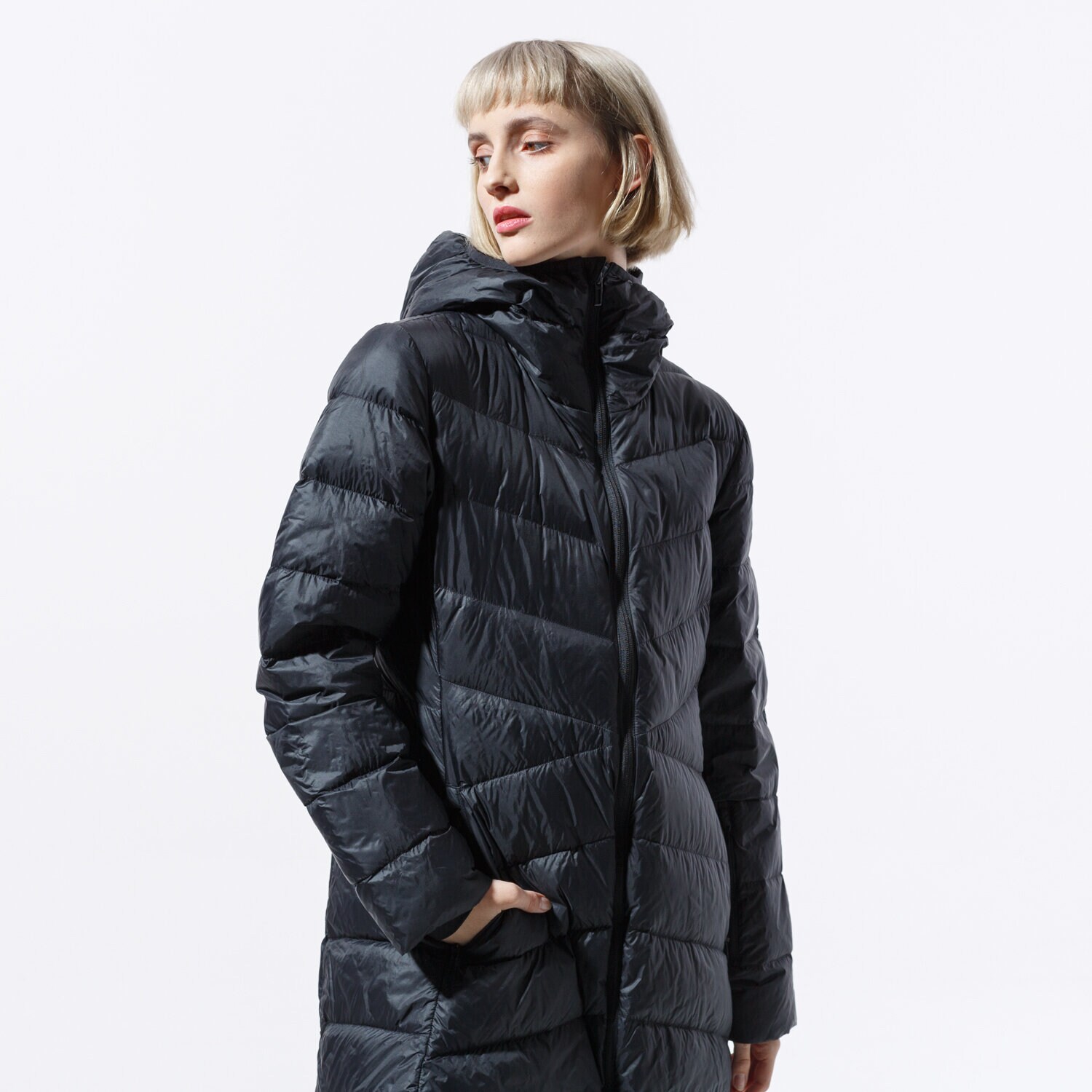 Femei geacă de iarnă ADIDAS JACHETĂ W CW NUVIC JKT BS0985 Negru