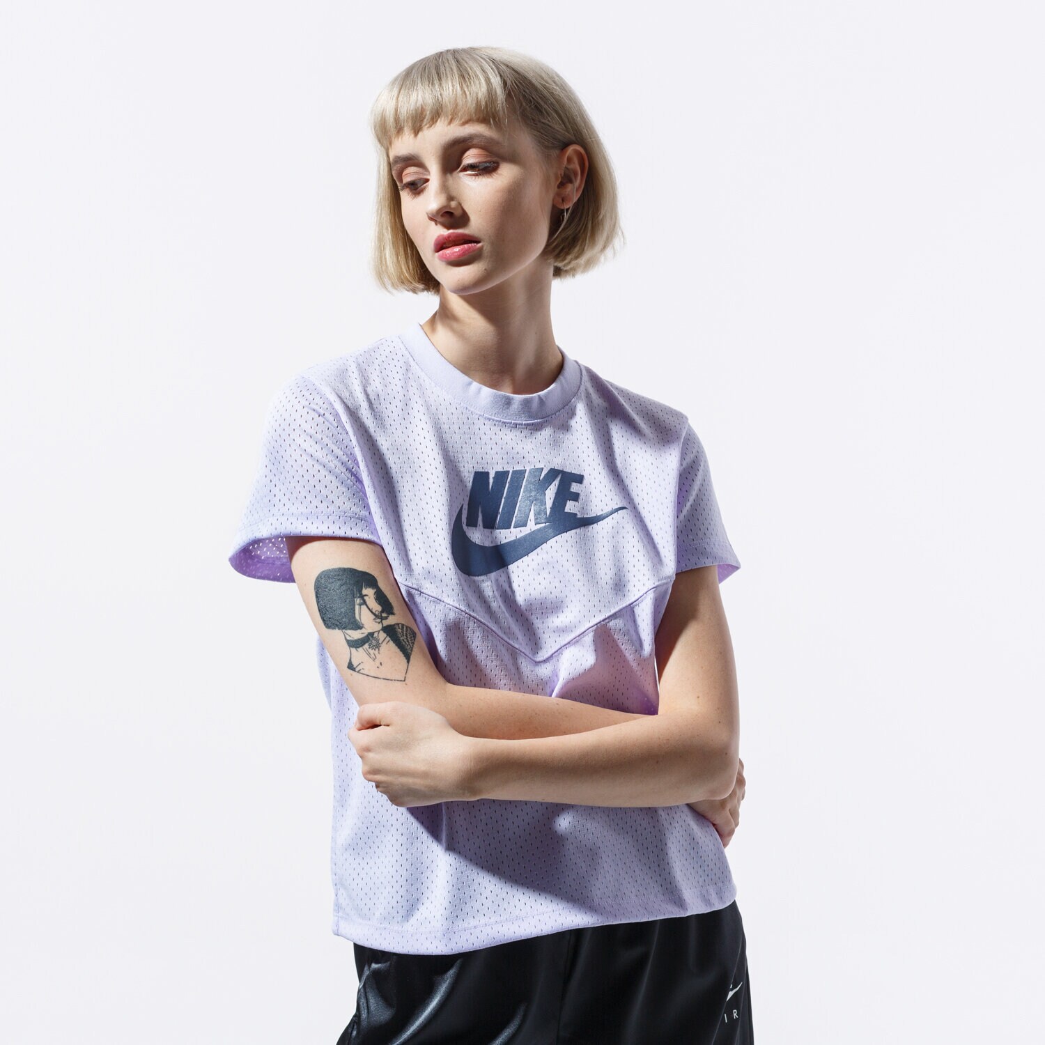 Femei tricou NIKE TRICOU SS W NSW HRTG TOP SS MESH BV4831-539 Violet