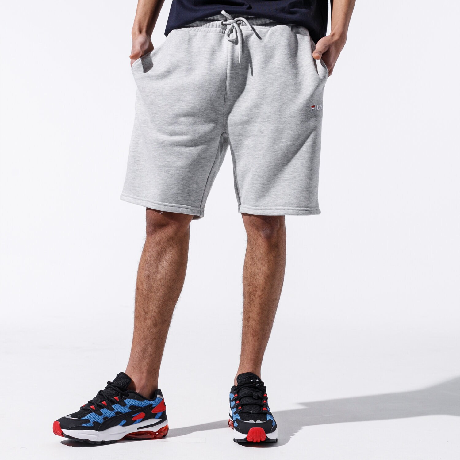 Femei pantaloni scurți FILA PANTALONI SCURȚI ELDON SWEAT SHORTS 688167B13 Gri