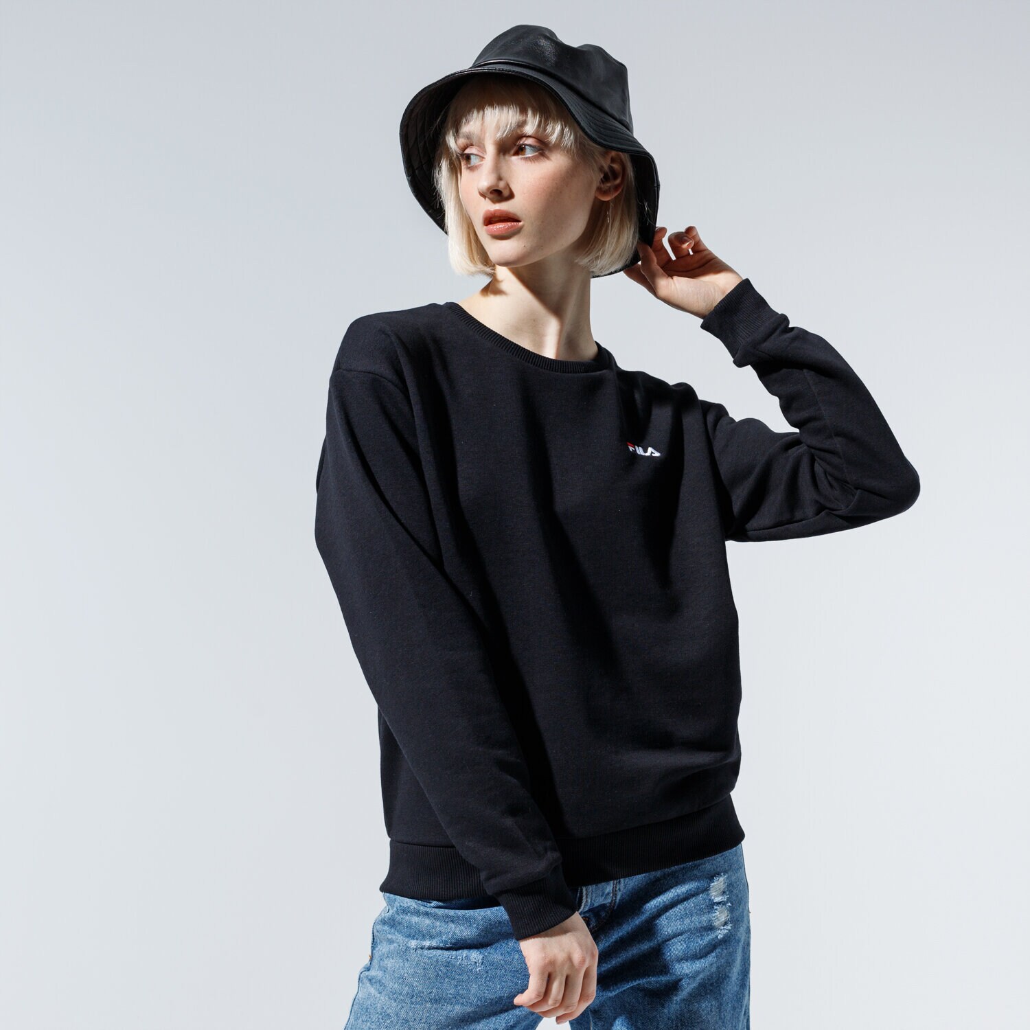 Femei bluză FILA BLUZĂ EFFIE CREW SWEAT 688053002 Negru