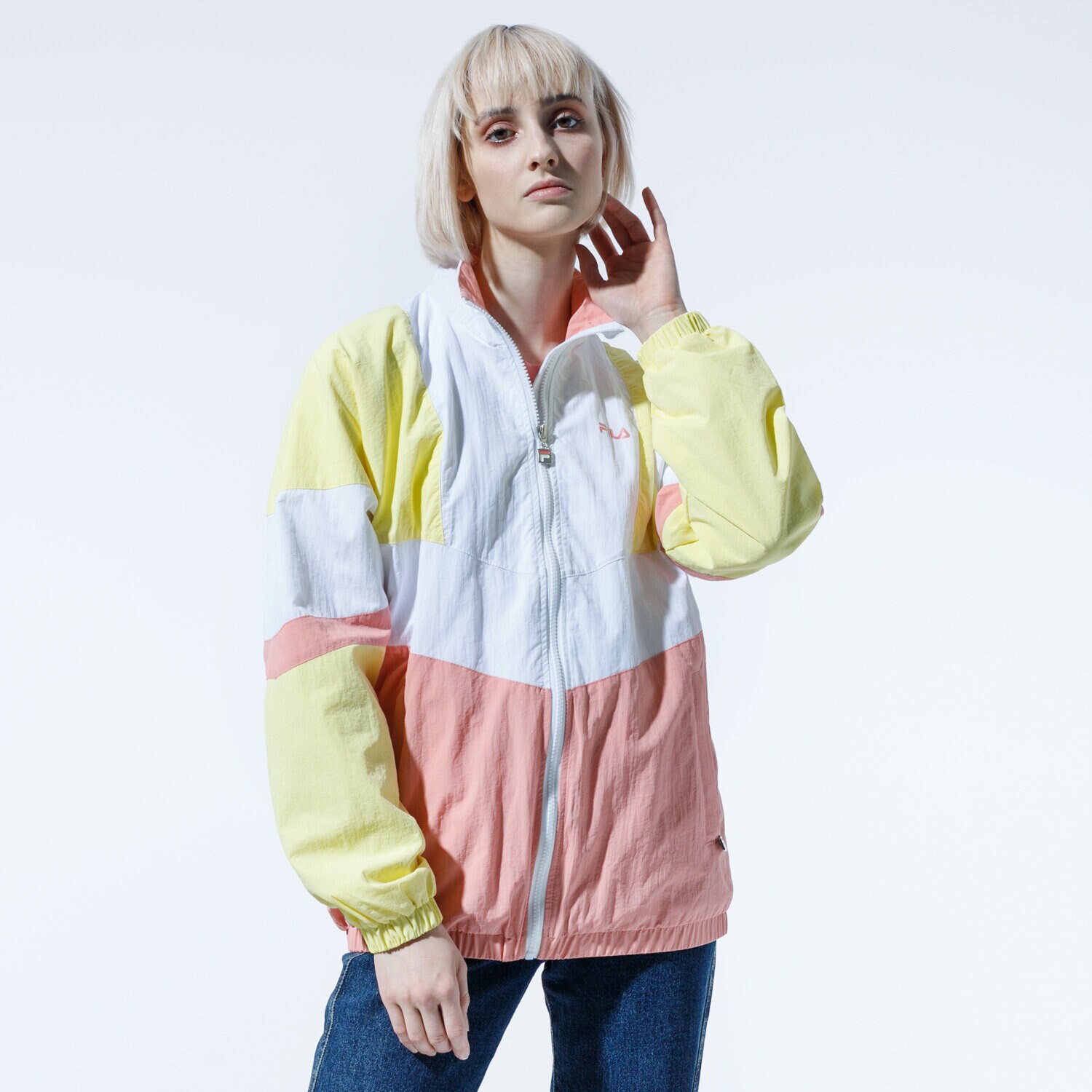 Femei jachetă FILA JACHETĂ BAKA WOVEN TRACK JACKET 687494A467 Galben