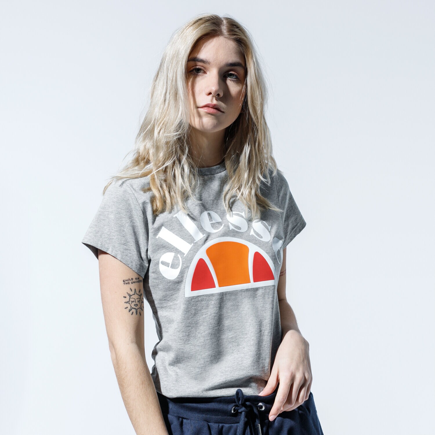 Femei tricou ELLESSE TRICOU CINE SGE09978GREYMARL Gri