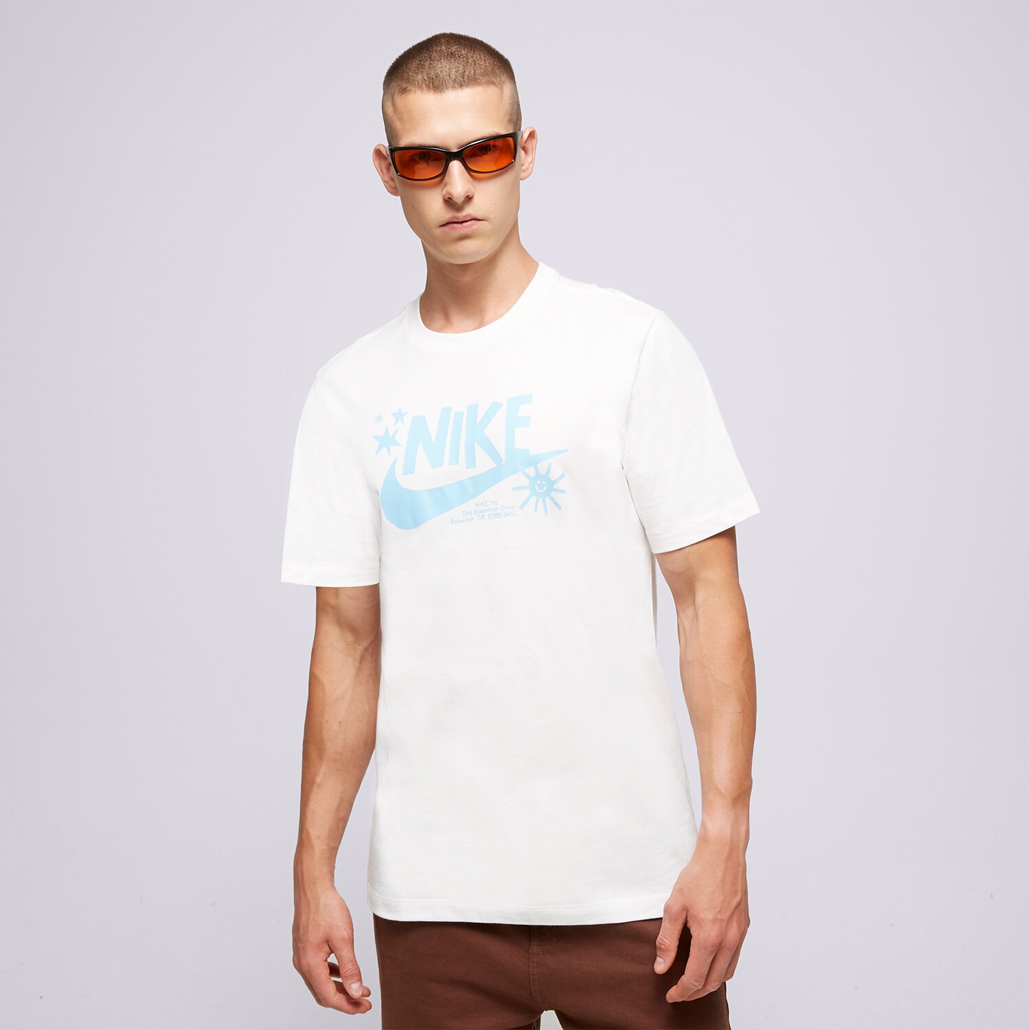 Bărbați tricou NIKE TRICOU SPORTSWEAR  DR7807-100 Alb