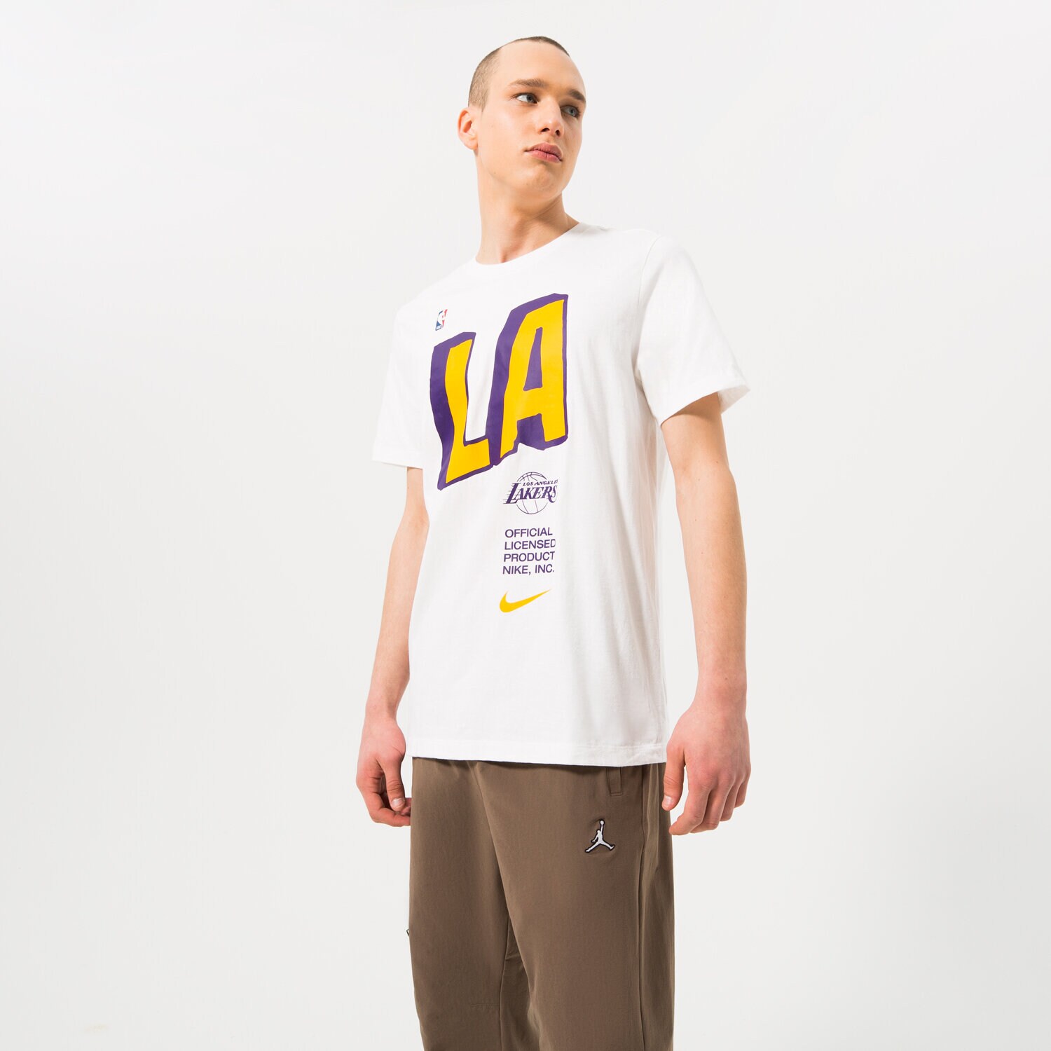 Bărbați tricou NIKE TRICOU LOS ANGELES LAKERS DR6723-100 Alb