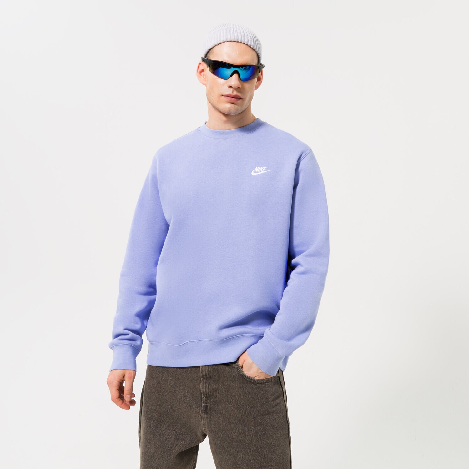 Bărbați bluză NIKE BLUZĂ SPORTSWEAR CLUB FLEECE BV2662-569 Albastru