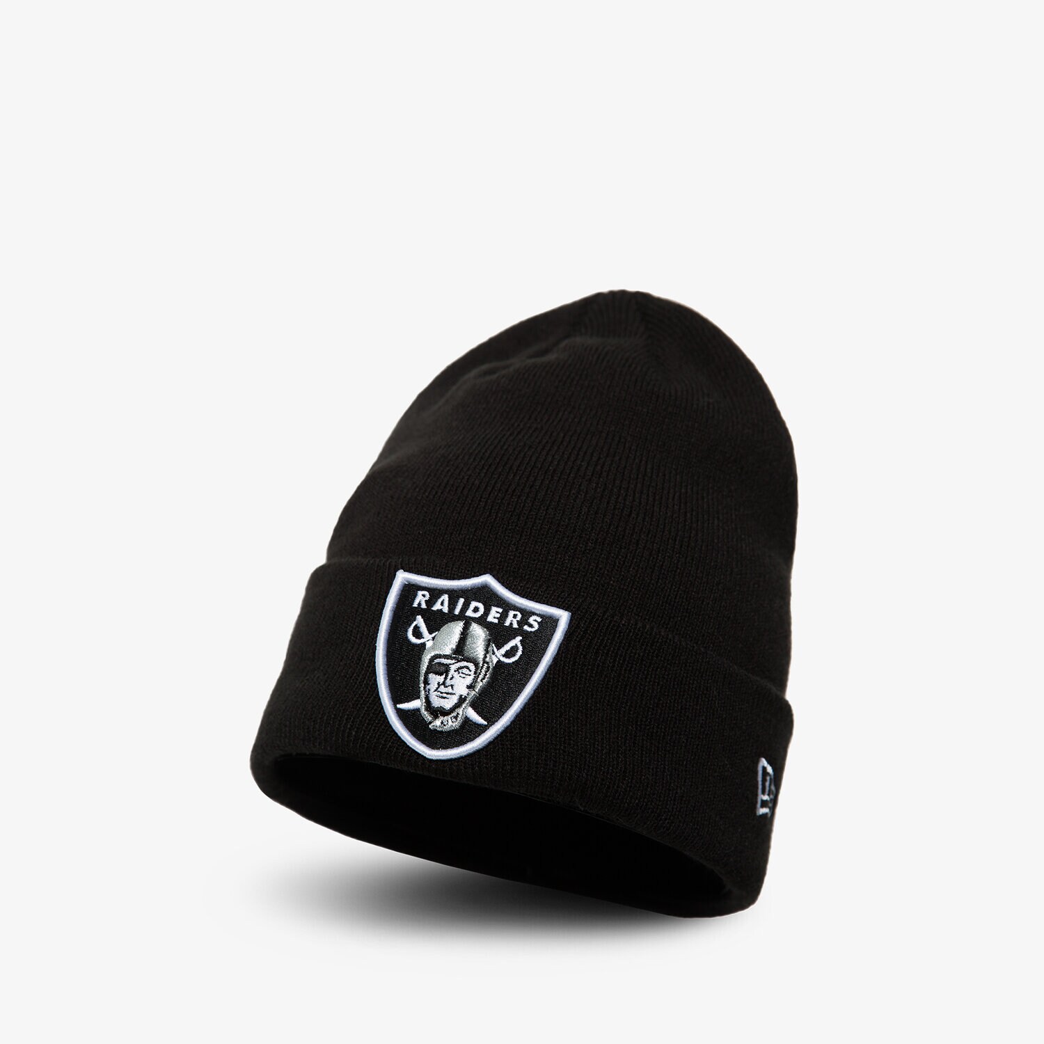 Bărbați căciulă NEW ERA CACIULA NFL ESSENTIAL CUFF KNIT RAIDERS OAKLAND RAID 12122722 Negru