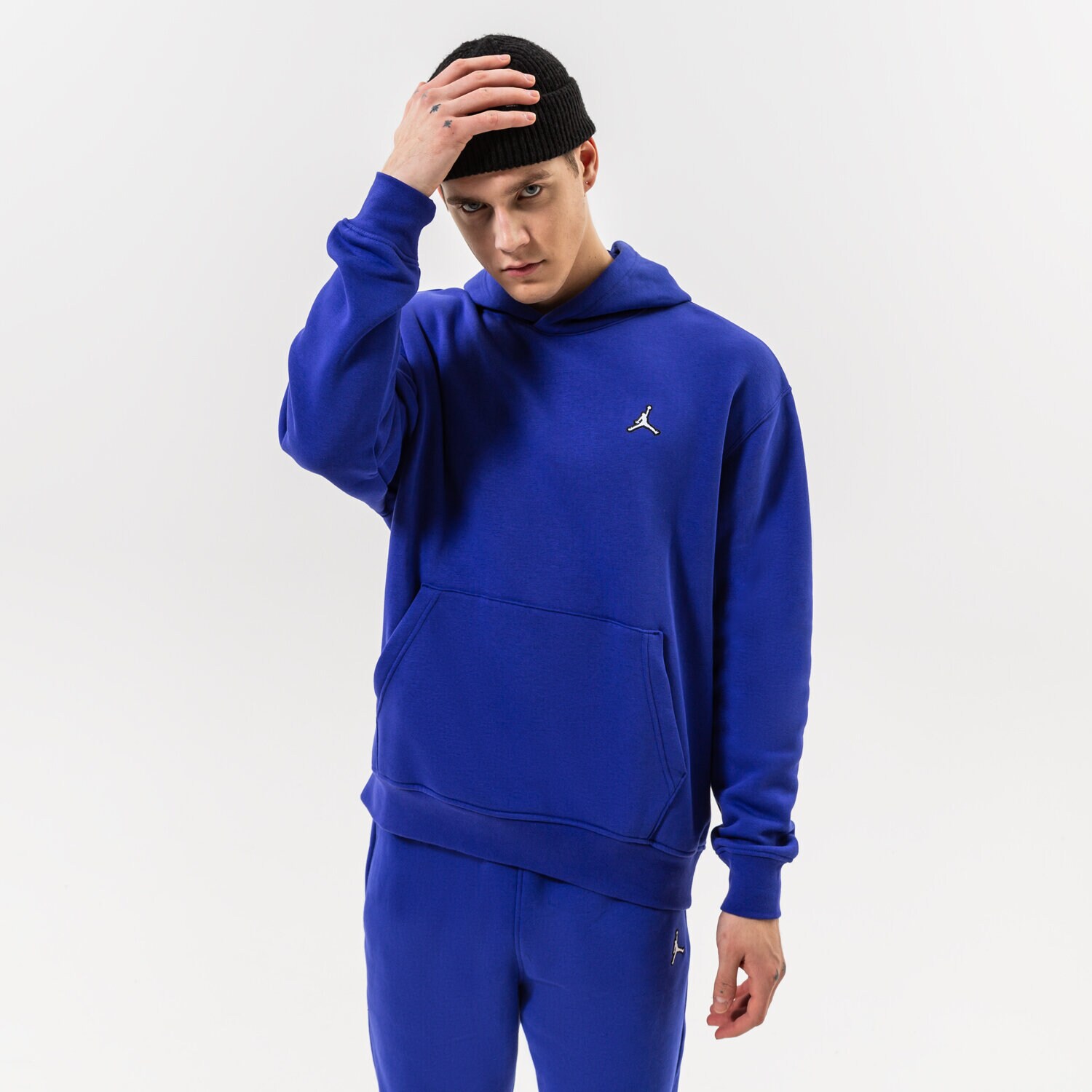 Bărbați bluză JORDAN BLUZĂ CU GLUGĂ M J ESSENTIAL FLEECE DQ7466-432 Albastru