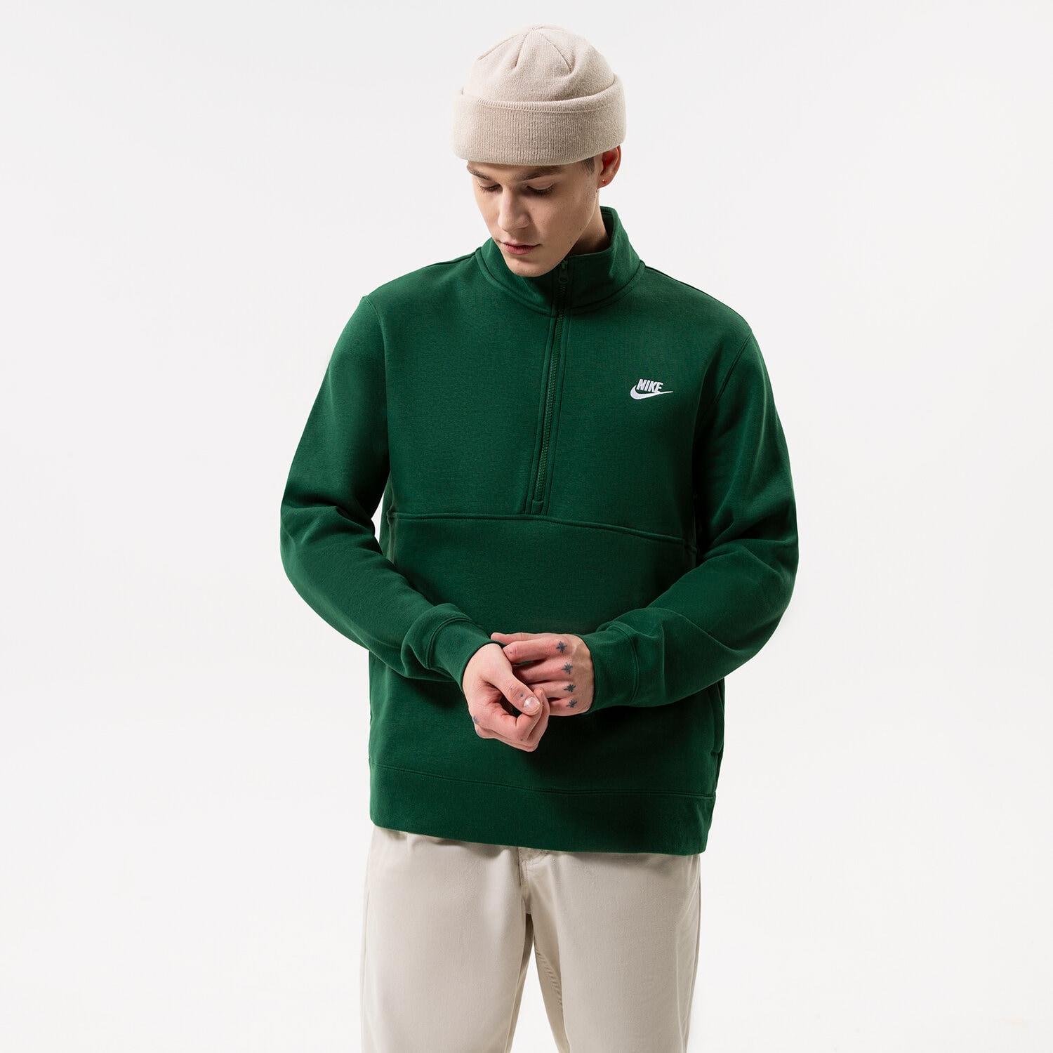 Bărbați bluză NIKE BLUZĂ NIKE SPORTSWEAR CLUB DD4732-341 Verde