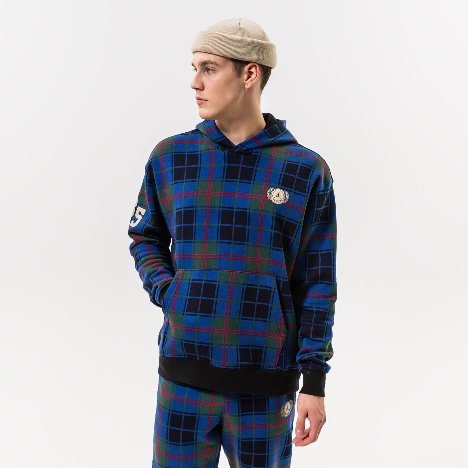 Bărbați bluză JORDAN BLUZĂ M J ESSENTIAL HOL PLD FLEECE DV1578-333 Mulicolor