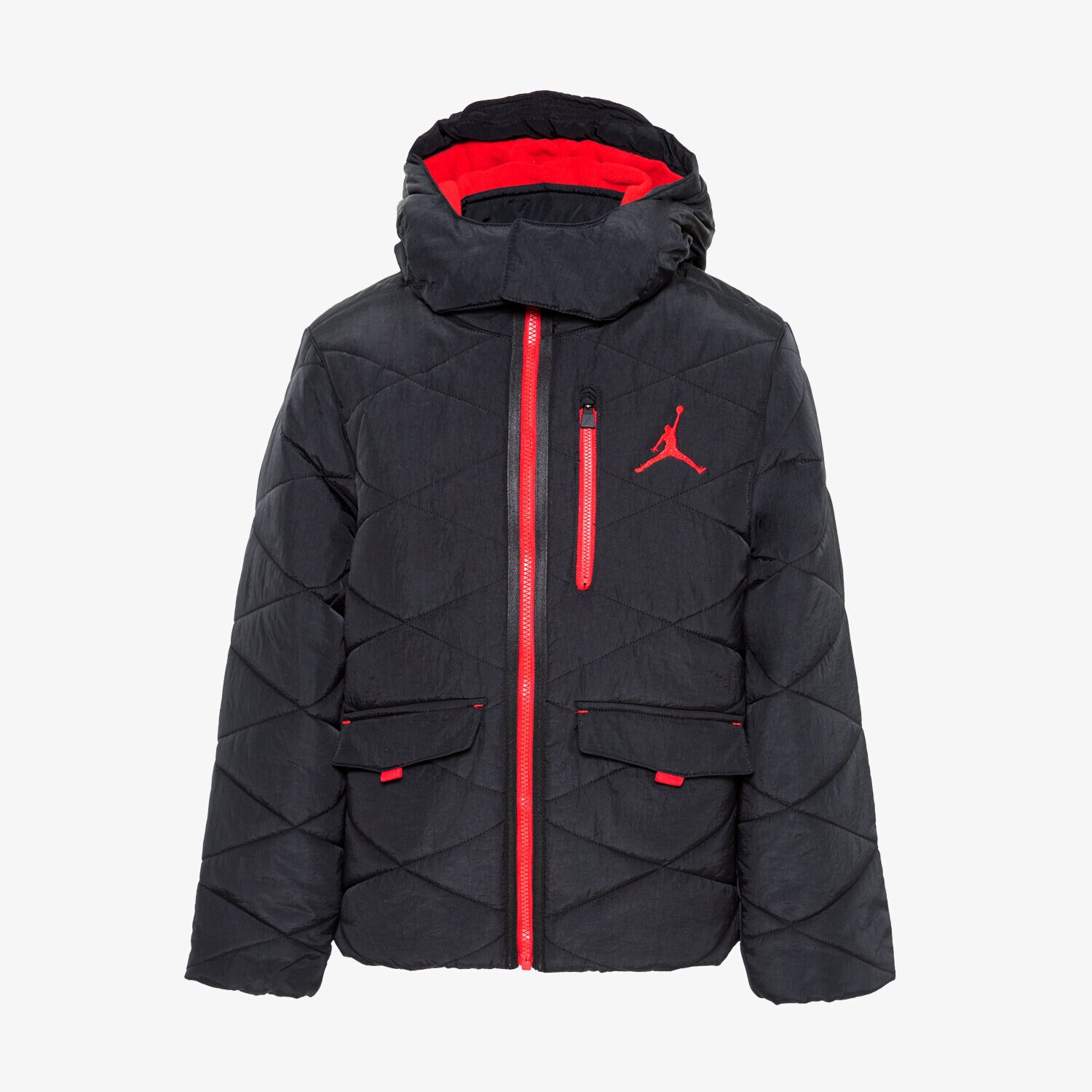 Jachetă de sezon pentru copii (primăvară/toamnă) JORDAN JACHETĂ DE IARNĂ DETACH HOOD PUFFER JACKET BOY 95B649-023 Negru
