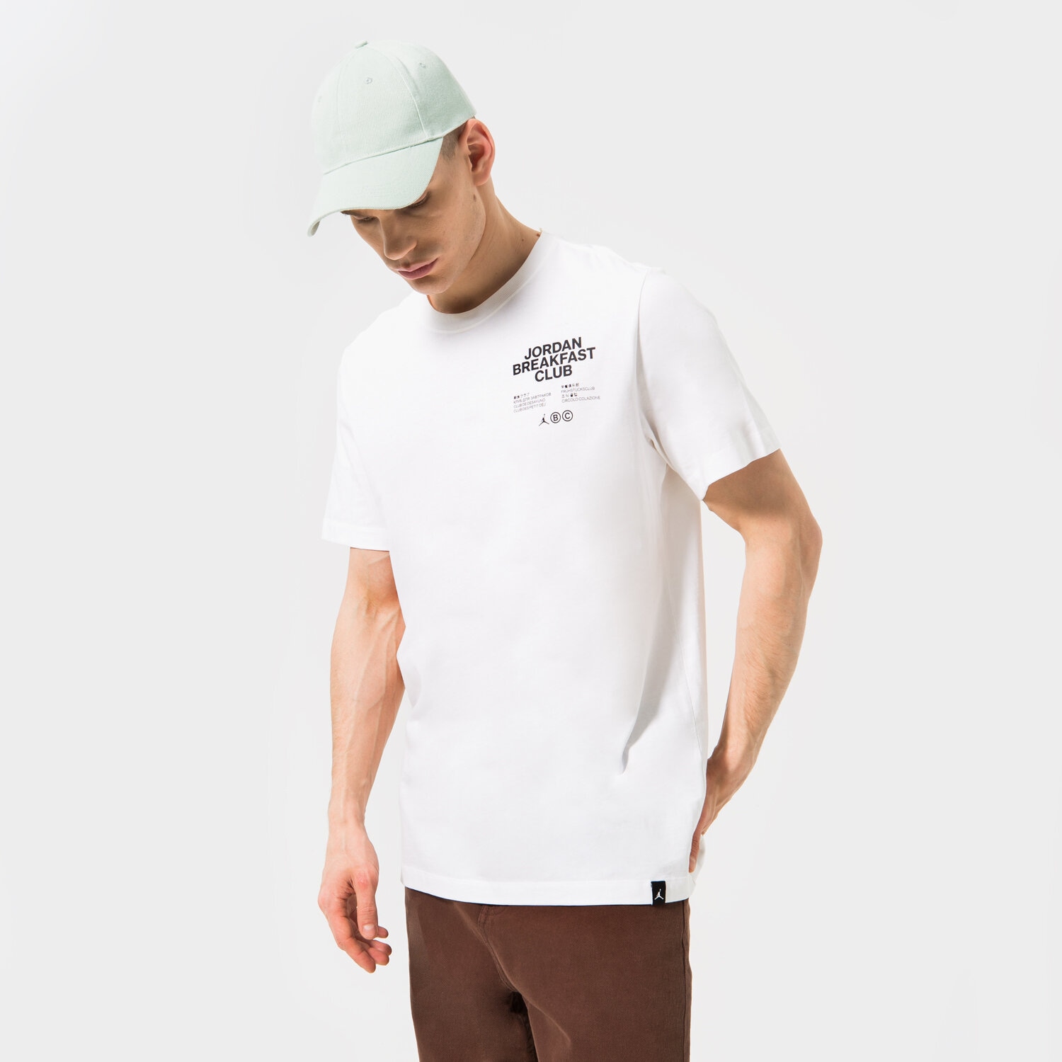 Bărbați tricou JORDAN TRICOU M J DF SPRT BC SS GX CREW DQ7384-100 Alb