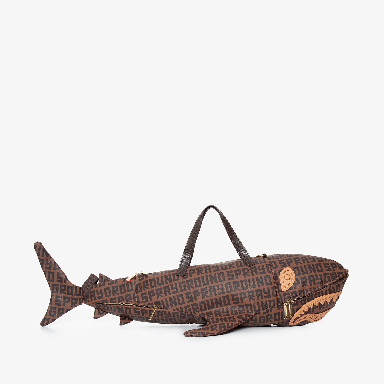 Femei geantă SPRAYGROUND GEANTĂ  INFINITI CHECK SHARK DUFFLE 910D4712NSZ Maro