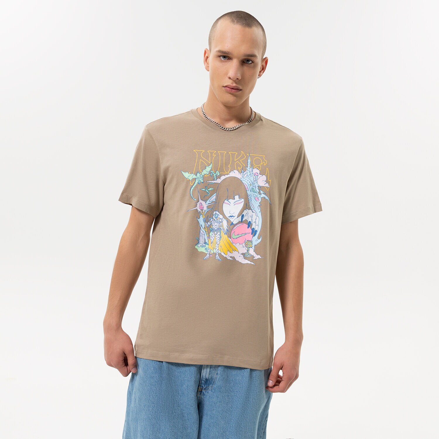 Bărbați tricou NIKE TRICOU M NSW TEE FANTASY GRAPHIC DR7991247 Maro
