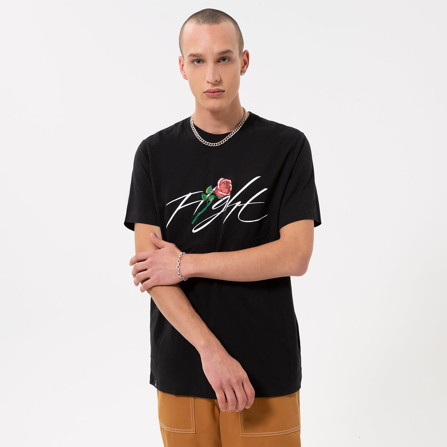 Bărbați tricou JORDAN TRICOU M J BUSTIERĂND SORRY GX SS CREW DQ7390-010 Negru