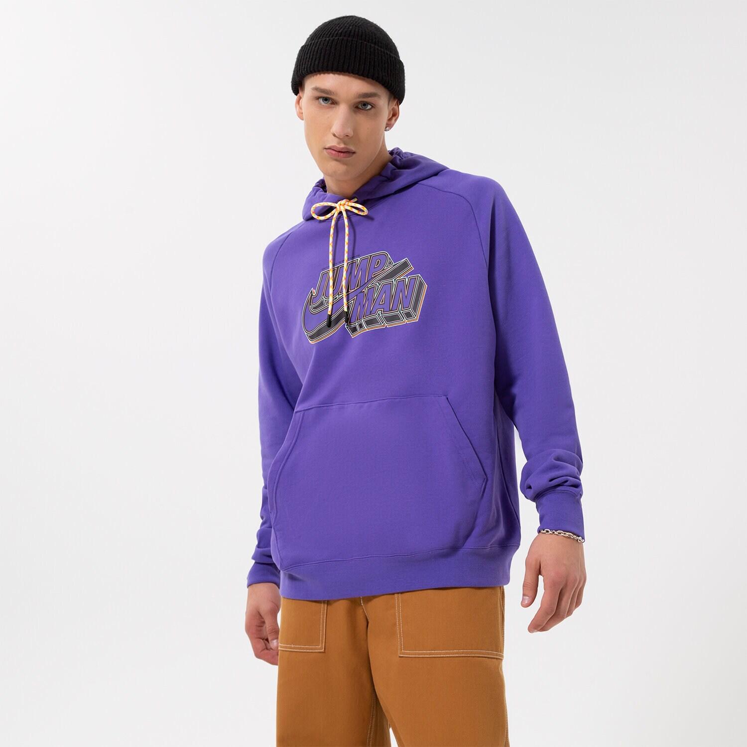 Bărbați bluză JORDAN BLUZĂ CU GLUGĂ DM1402-579 Violet