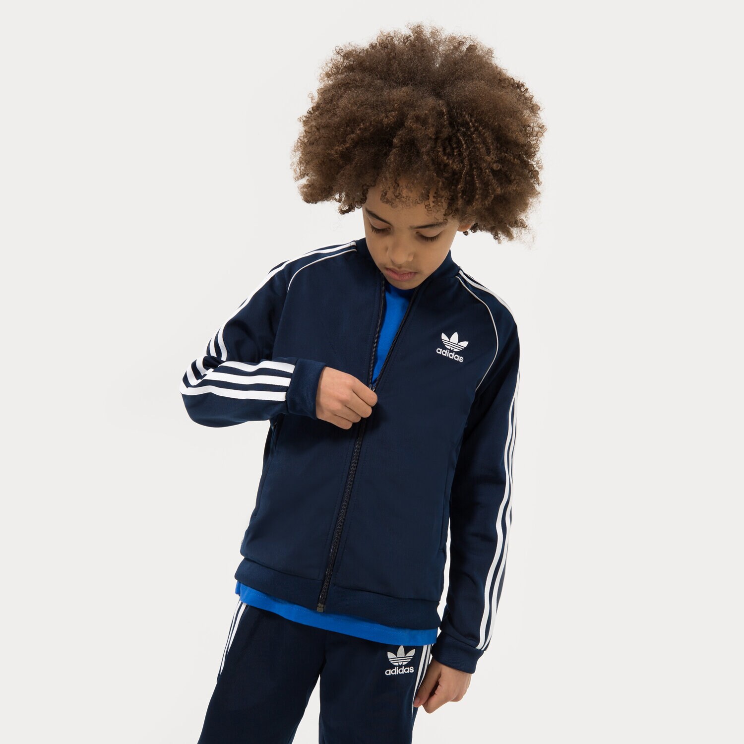 Copii bluză ADIDAS BLUZĂ SST TRACK TOP BOY HK0298 Bleumarin