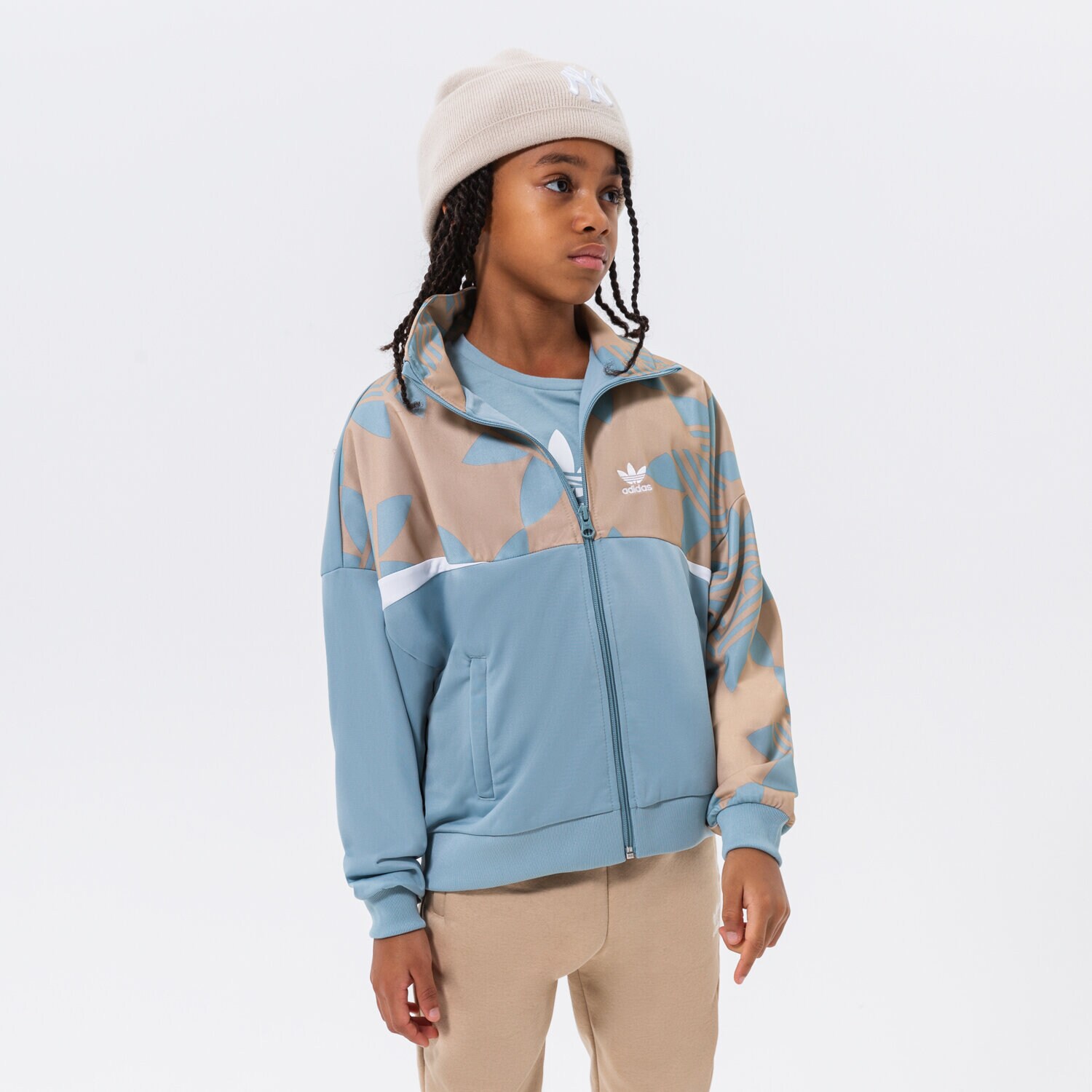 Copii bluză ADIDAS BLUZĂ TRACK TOP GIRL HL6875 Albastru