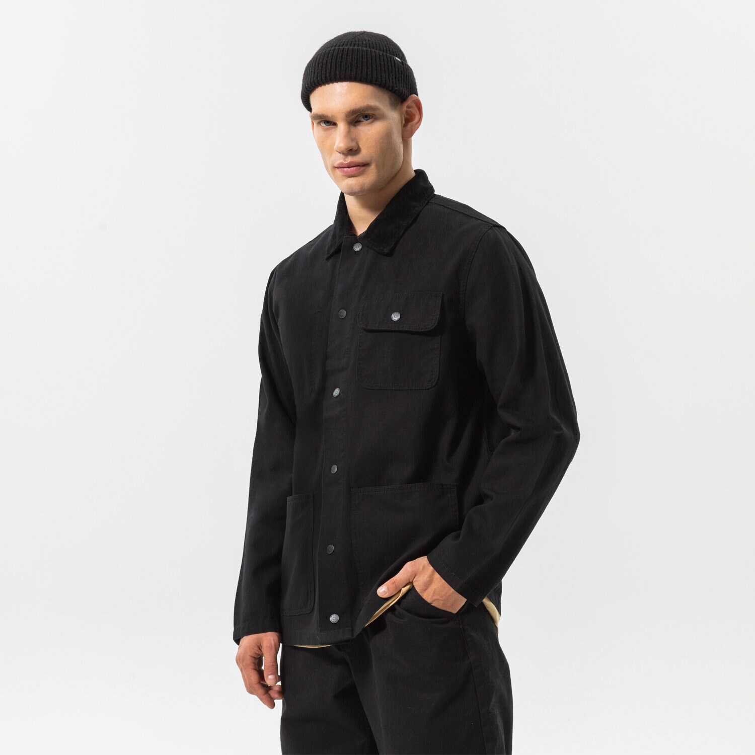 Bărbați eacă de iarnă VANS JACHETĂ MN DRILL CHORE COAT VN0A3WF1BLK1 Negru
