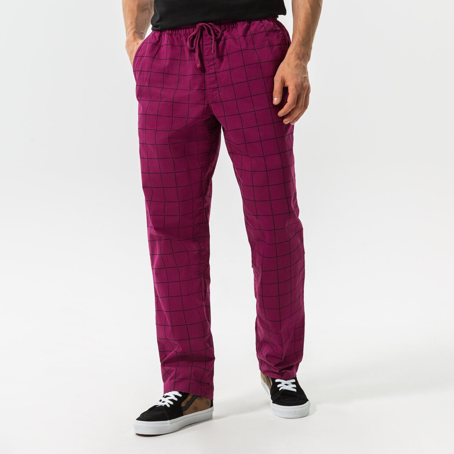 Bărbați pantaloni VANS PANTALONI  RANGE LOOSE TAPERED ELASTIC PANT VN0000ACY7Y1 Violet