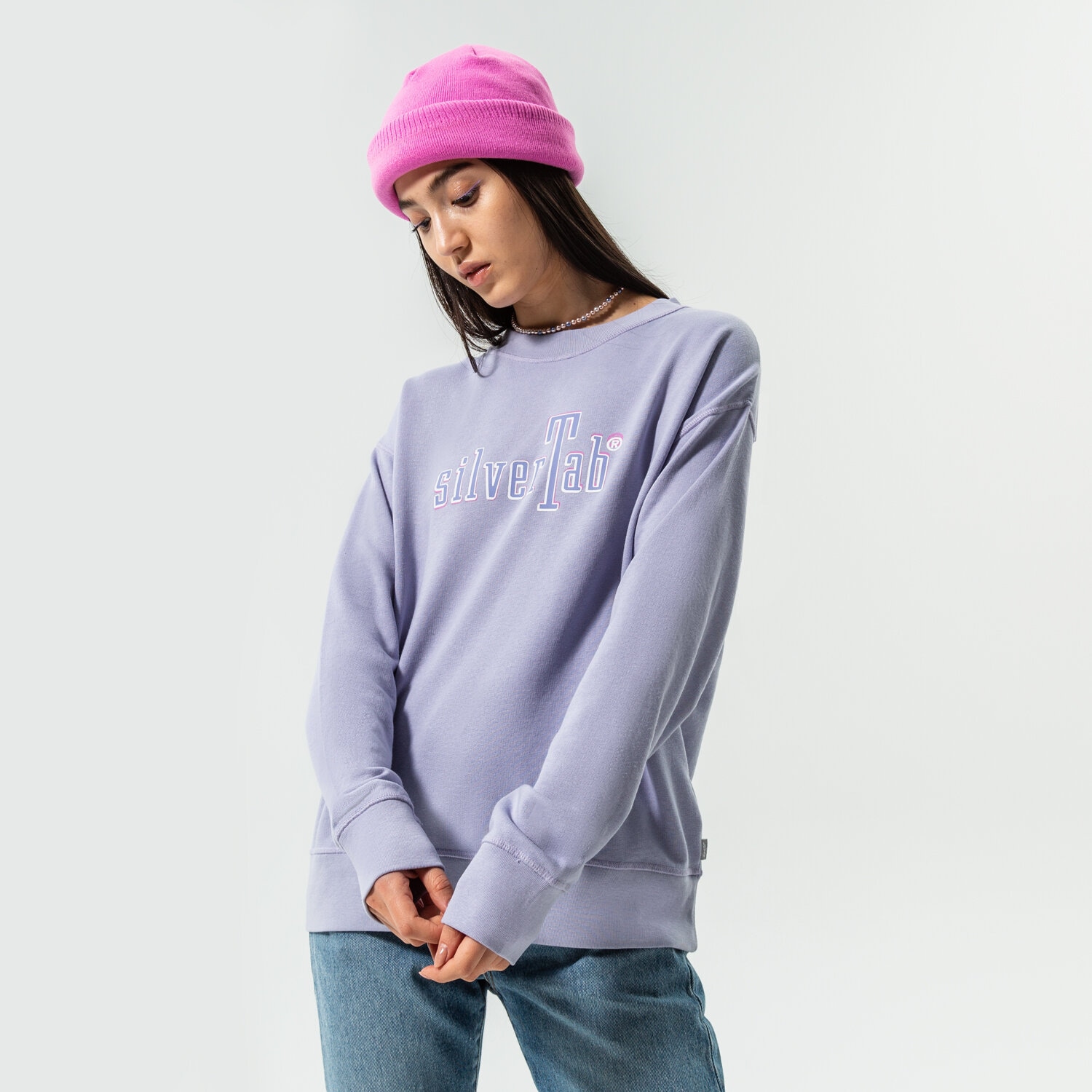 Femei bluză LEVI'S BLUZĂ GRAPHIC STANDARD CREW 18686-0105 Albastru