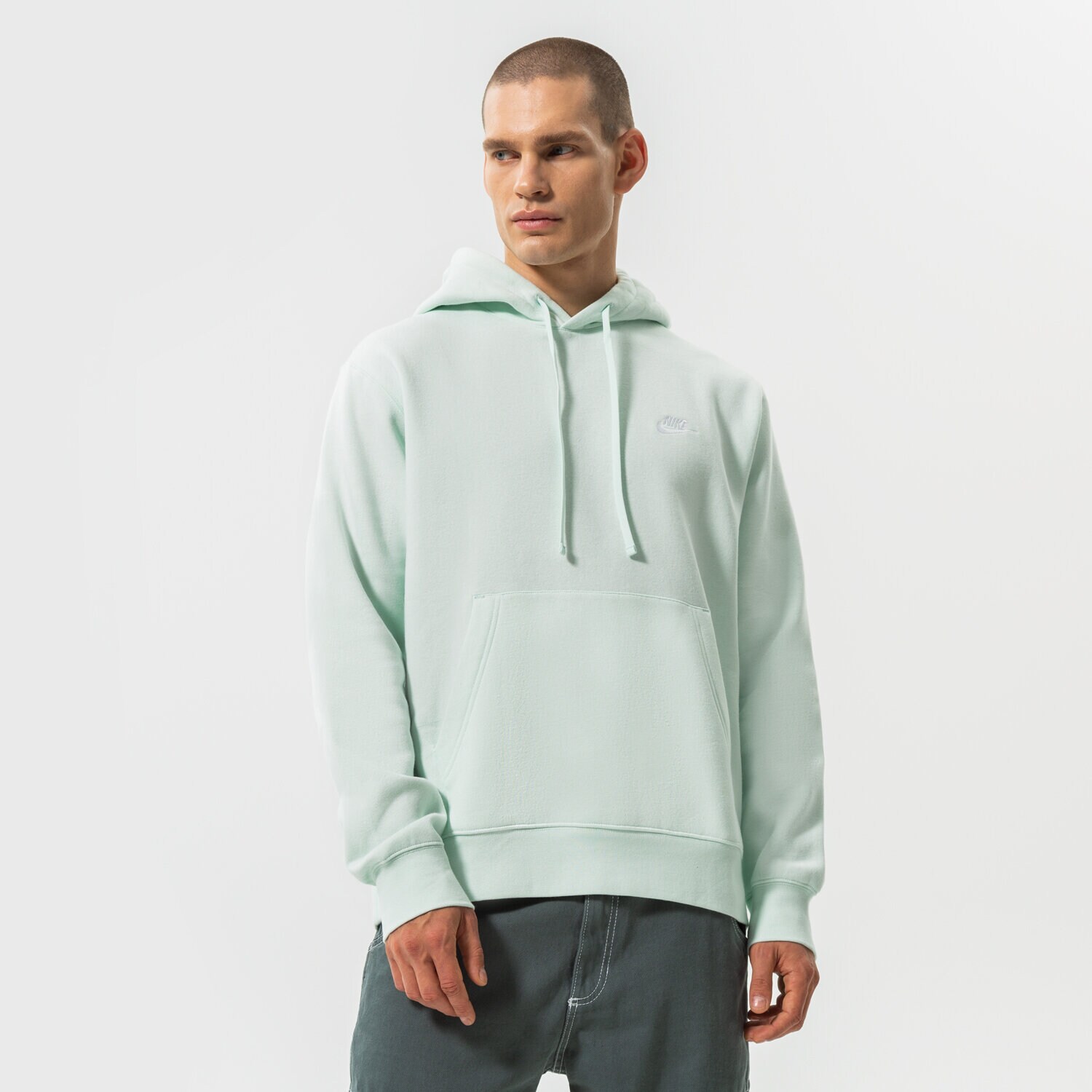 Bărbați bluză NIKE BLUZĂ CU GLUGĂ NIKE SPORTSWEAR CLUB FLEECE BV2654-394 Albastru