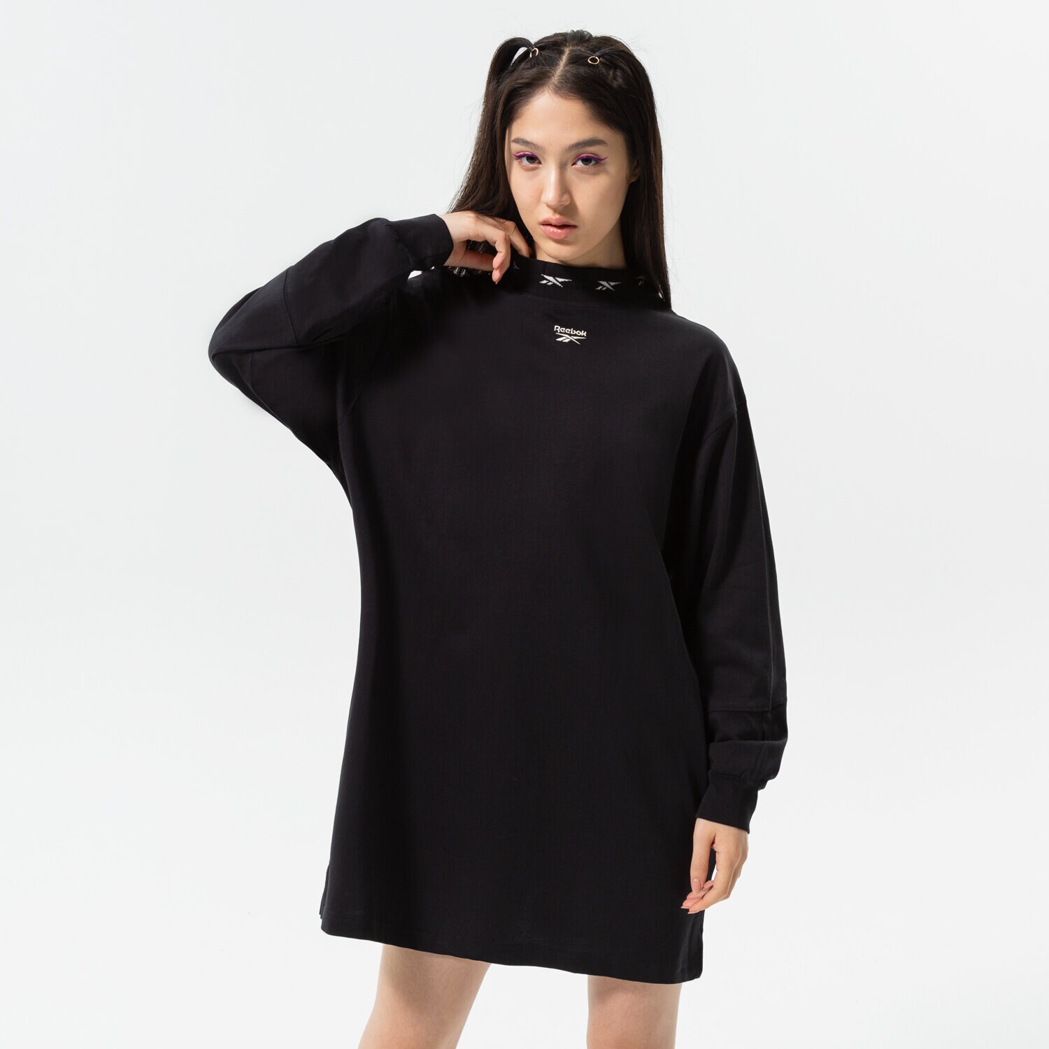 Femei rochii și fuste REEBOK ROCHIE CL AE TEE TRENINGS HG1181 Negru