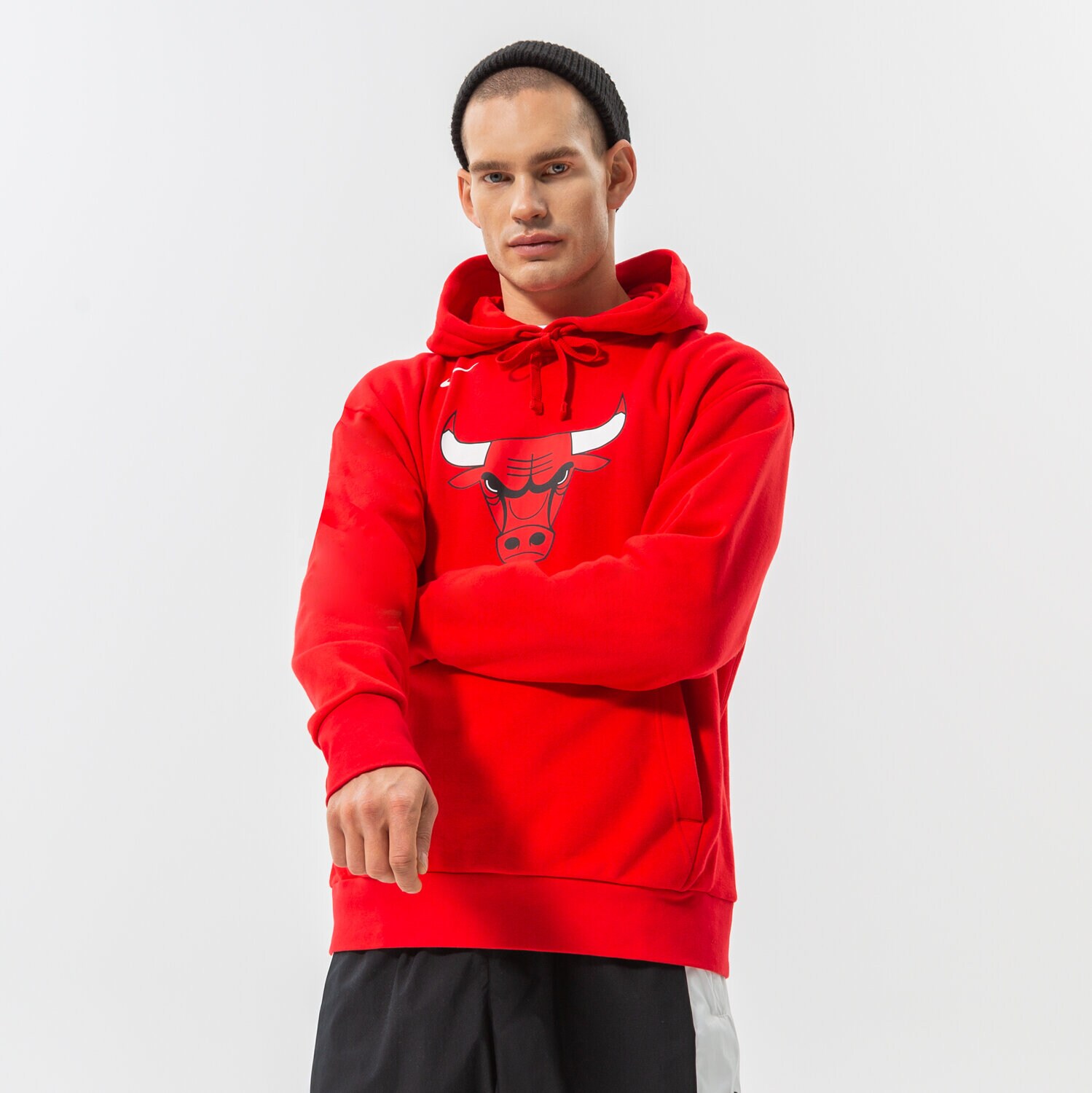 Bărbați bluză NIKE BLUZĂ CU GLUGĂ CHI M NK FLC PO ESSNTL NBA DN8625-657 Bordo