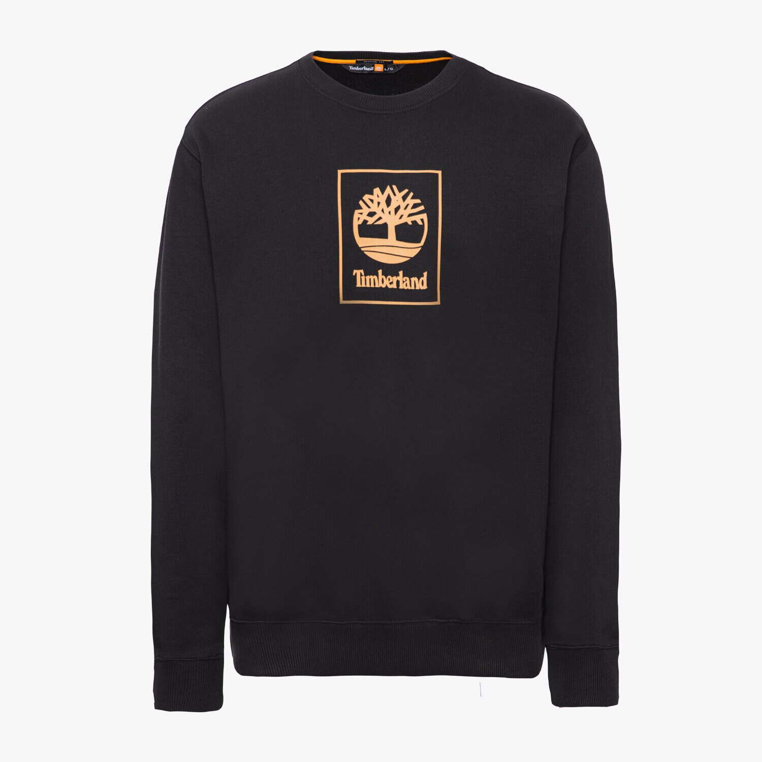 Bărbați bluză TIMBERLAND BLUZĂ STACK LOGO SWEAT BLACK TB0A5ZJ90011 Negru