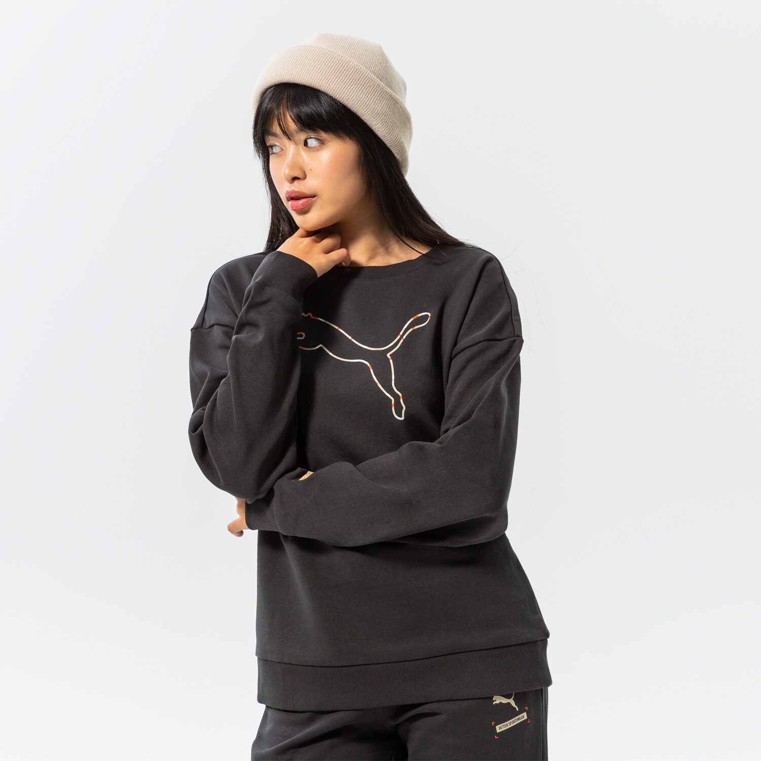 Femei bluză PUMA BLUZĂ BETTER CREW FL 670035 75 Negru
