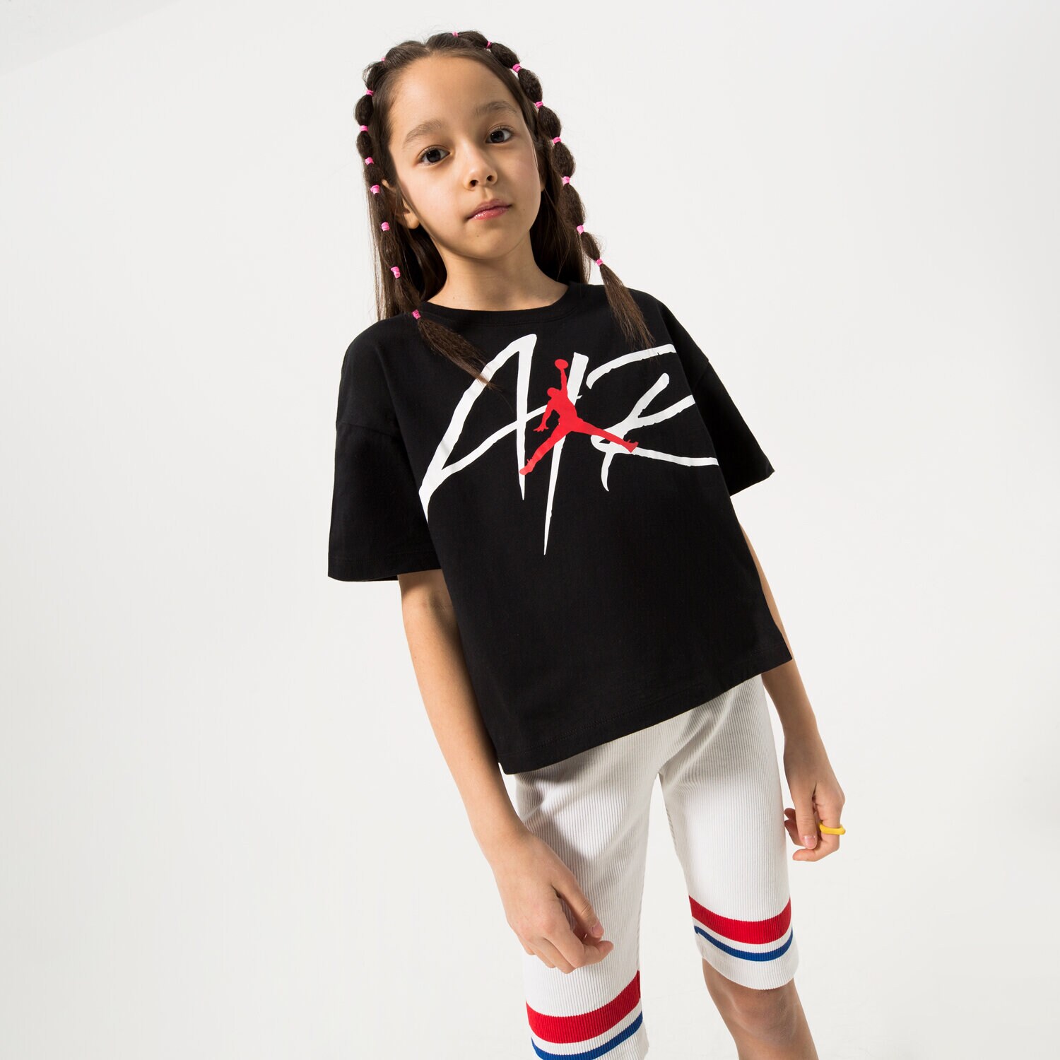 Copii tricou JORDAN TRICOU SIGNATURE AIR GIRL 45B851-023 Negru