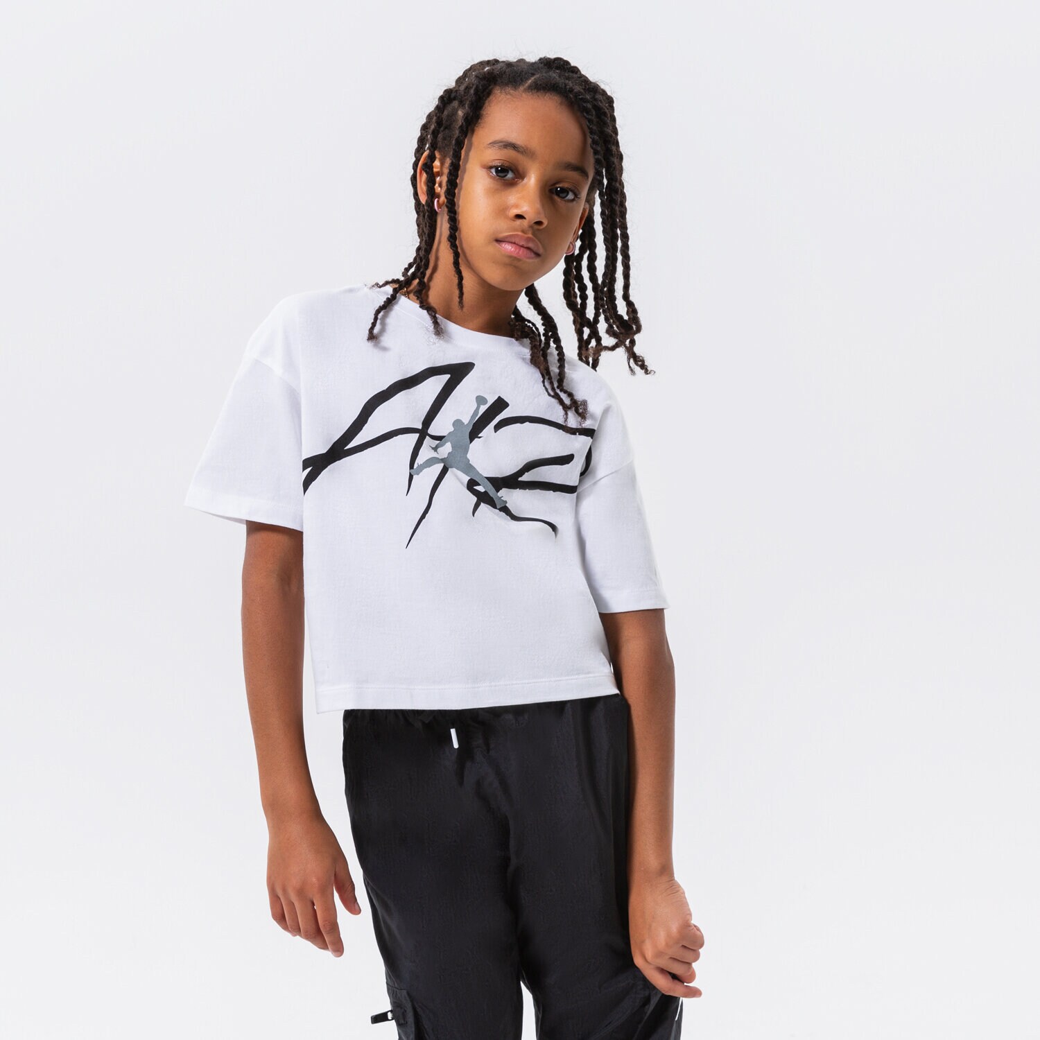 Copii tricou JORDAN TRICOU SIGNATURE AIR GIRL 45B851-001 Alb