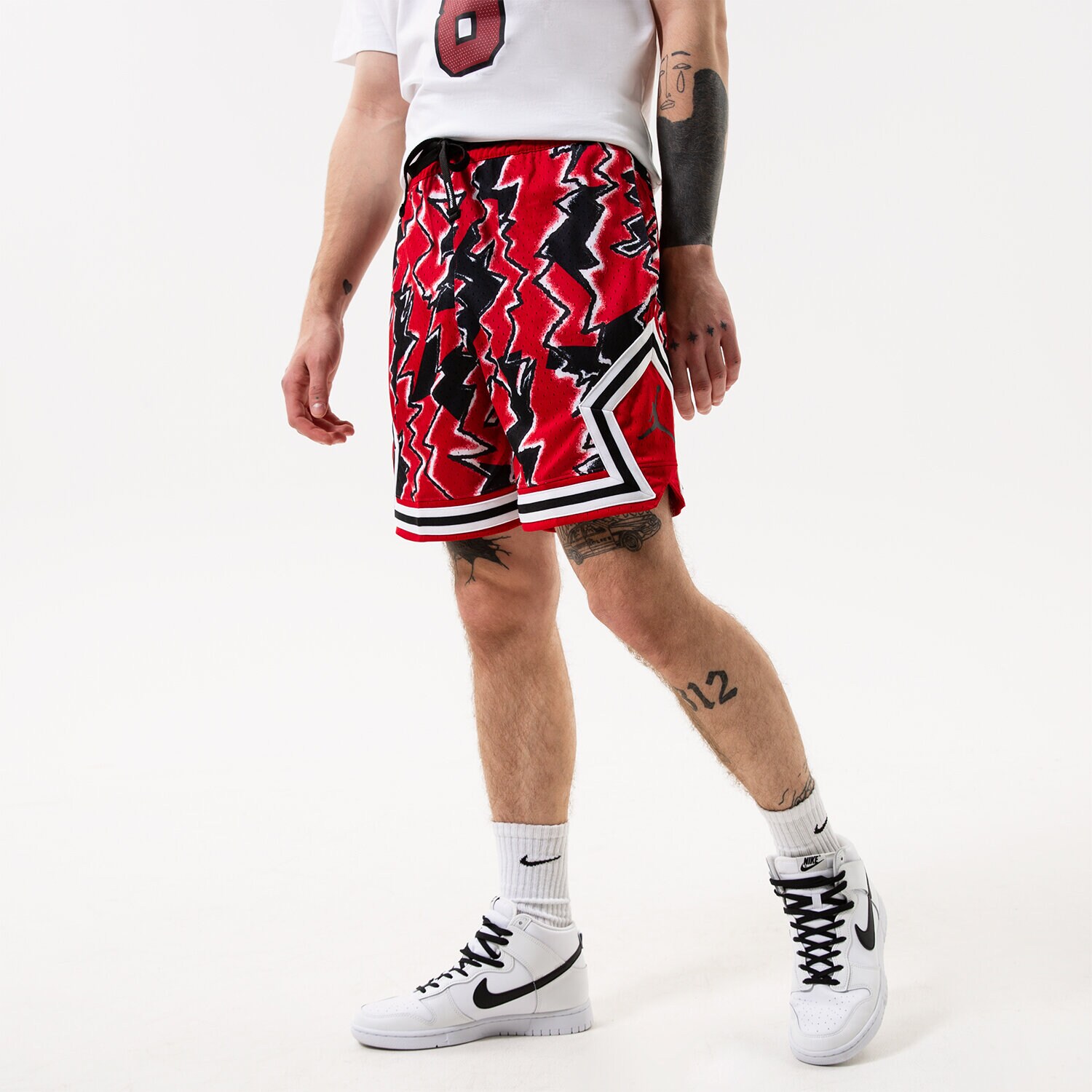 Femei pantaloni scurți JORDAN PANTALONI SCURȚI M J FLT MVP STMT GFX FLC PNT DQ7334-687 Roșu