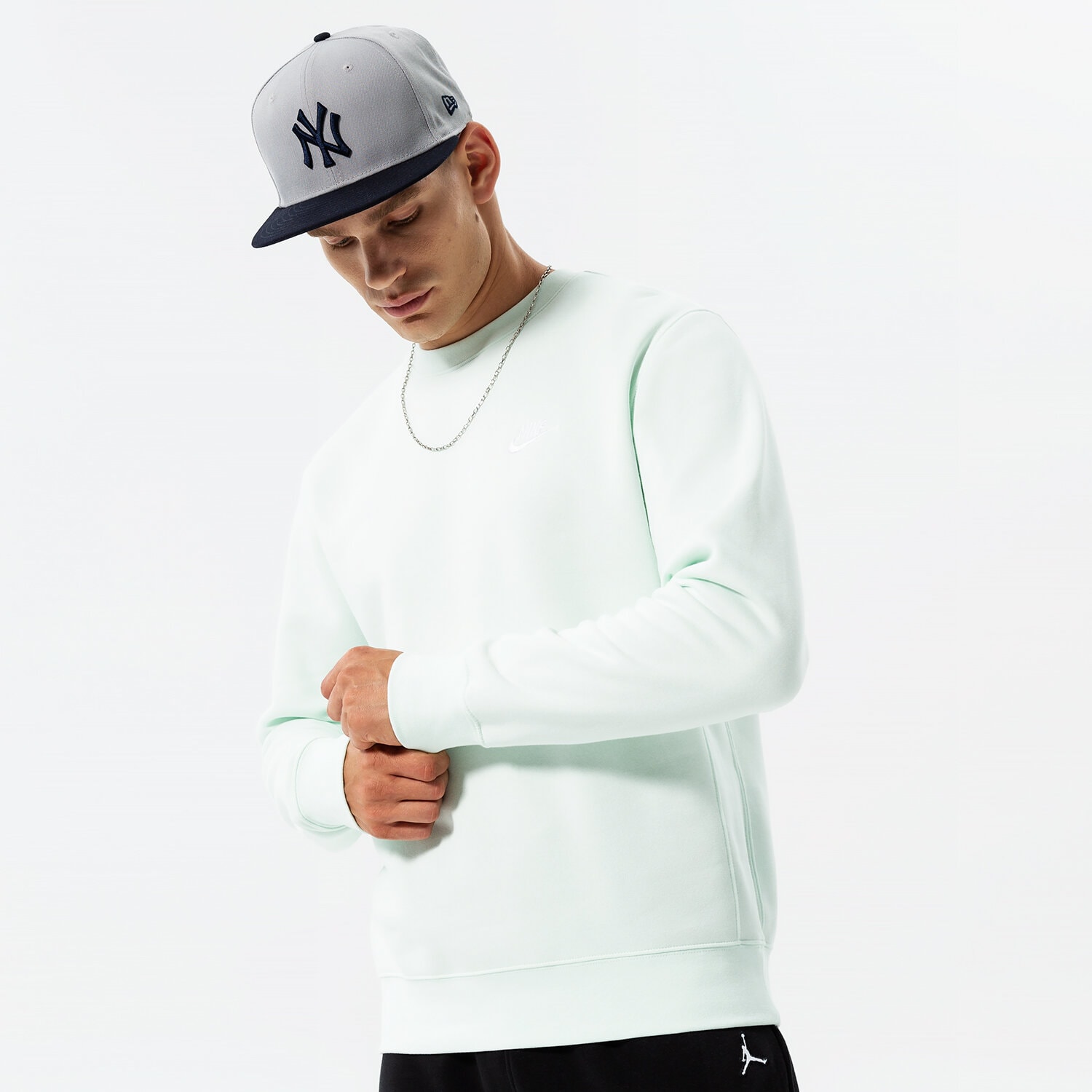 Bărbați bluză NIKE BLUZĂ SPORTSWEAR CLUB FLEECE BV2662-394 Albastru