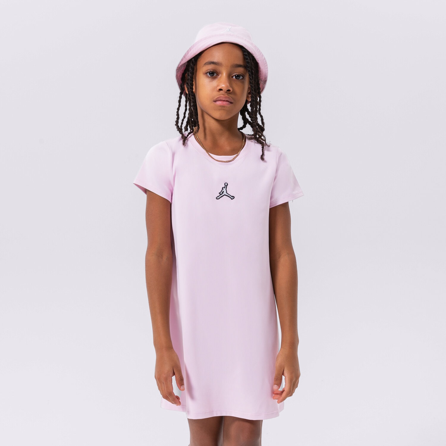 Pantaloni scurți și rochii pentru copii JORDAN ROCHIE ESSENTIALS TRENINGS GIRL 45B809-A9Y Roz